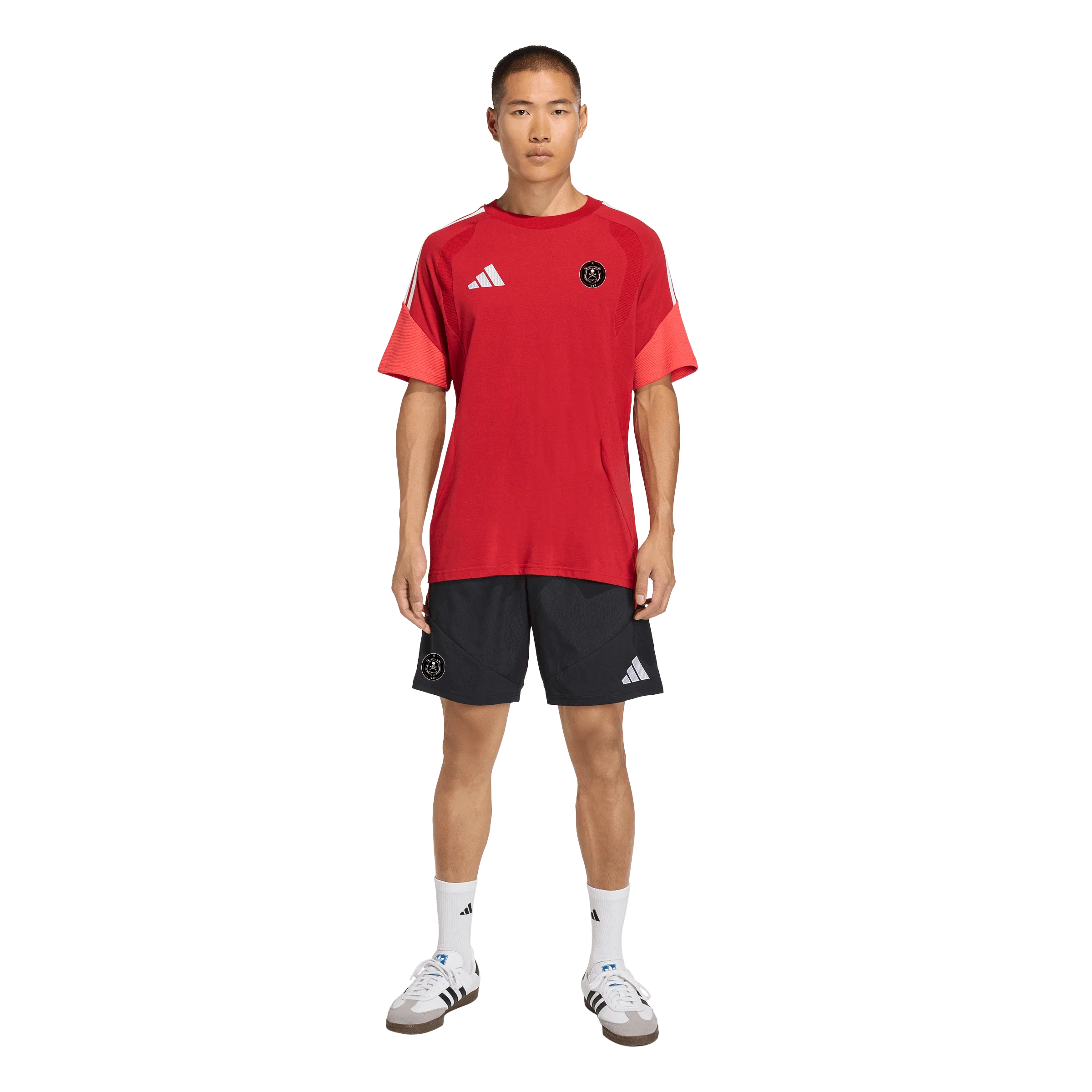 Orlando Pirates Adidas Tiro 26 Competition Downtime Shorts Black Black Semi Lucid Red