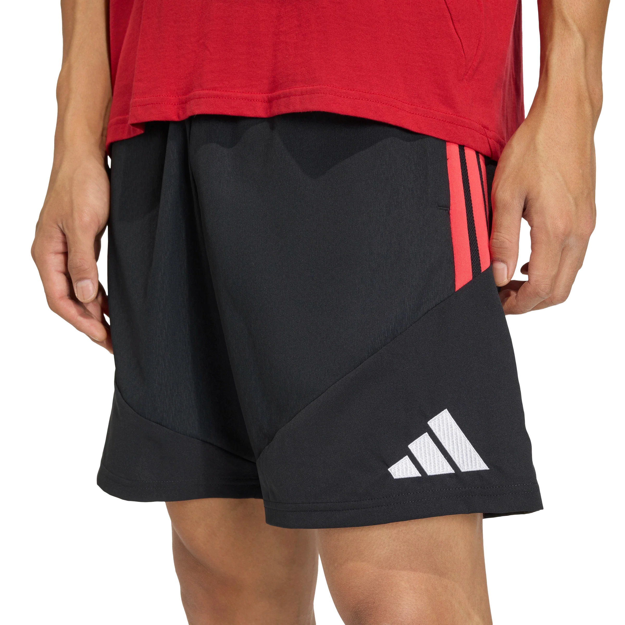 Orlando Pirates Adidas Tiro 26 Competition Downtime Shorts Black Black Semi Lucid Red