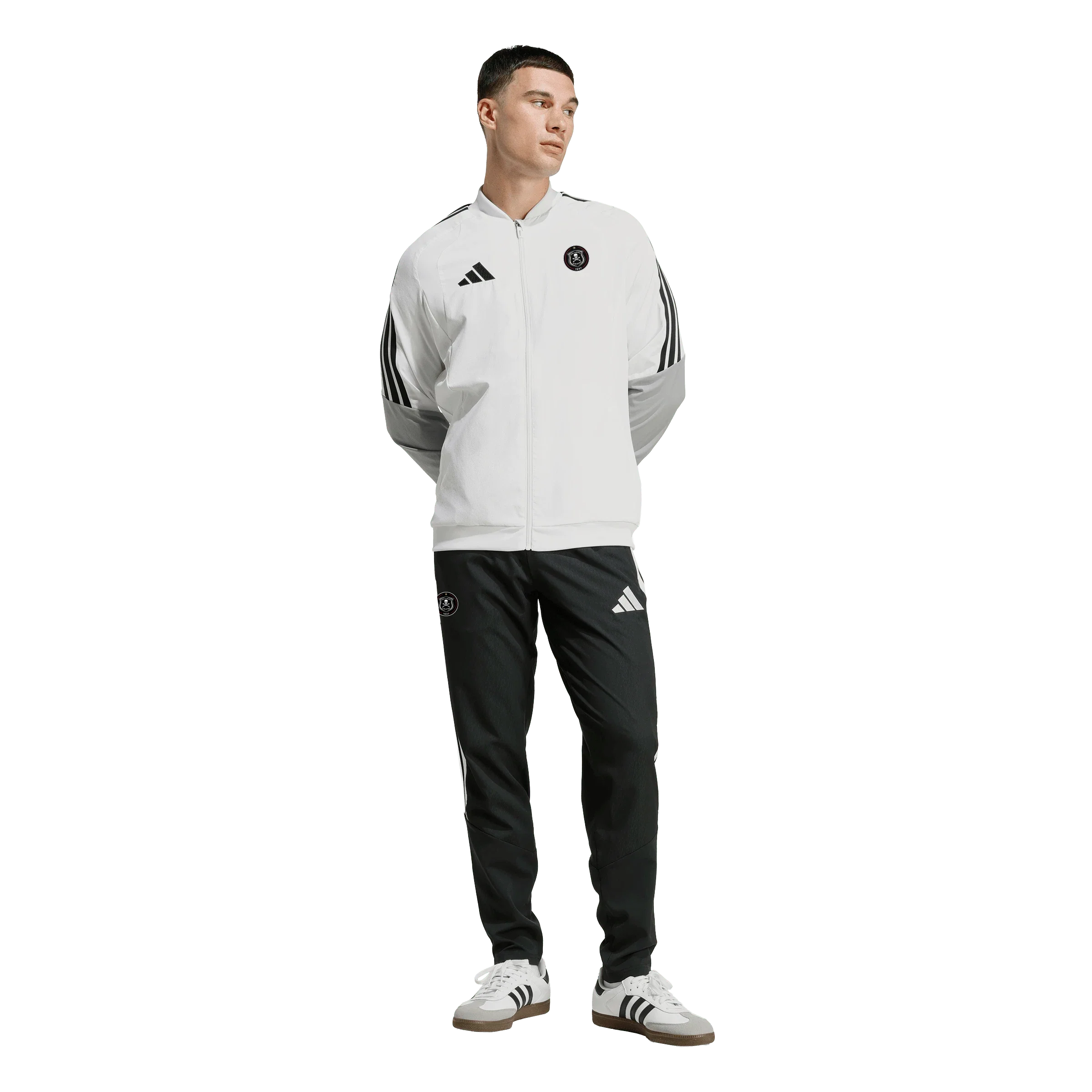 Orlando Pirates Adidas Tiro 26 Competition Presentation Jacket White Black