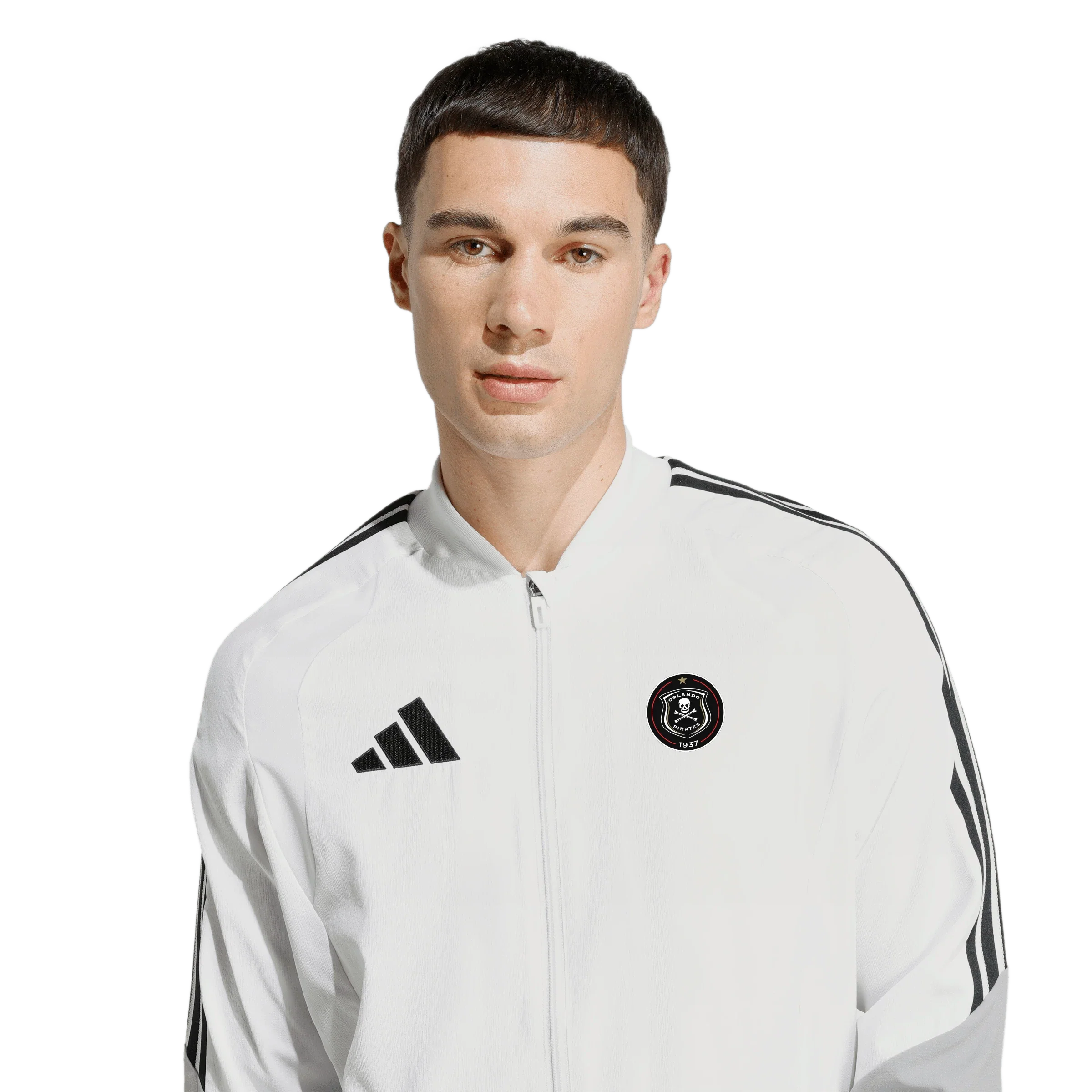Orlando Pirates Adidas Tiro 26 Competition Presentation Jacket White Black