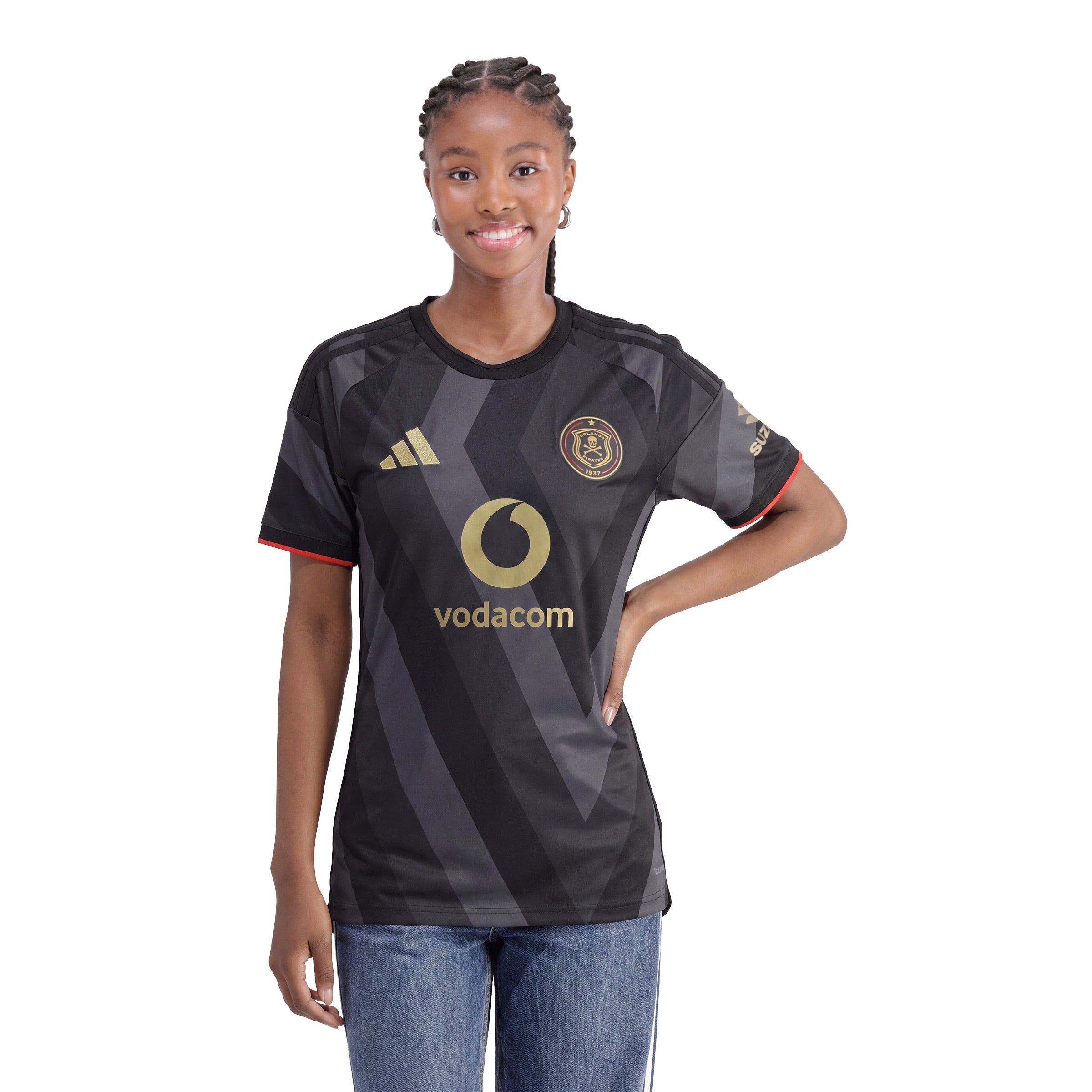 Orlando Pirates Adidas Women Home Jersey Black