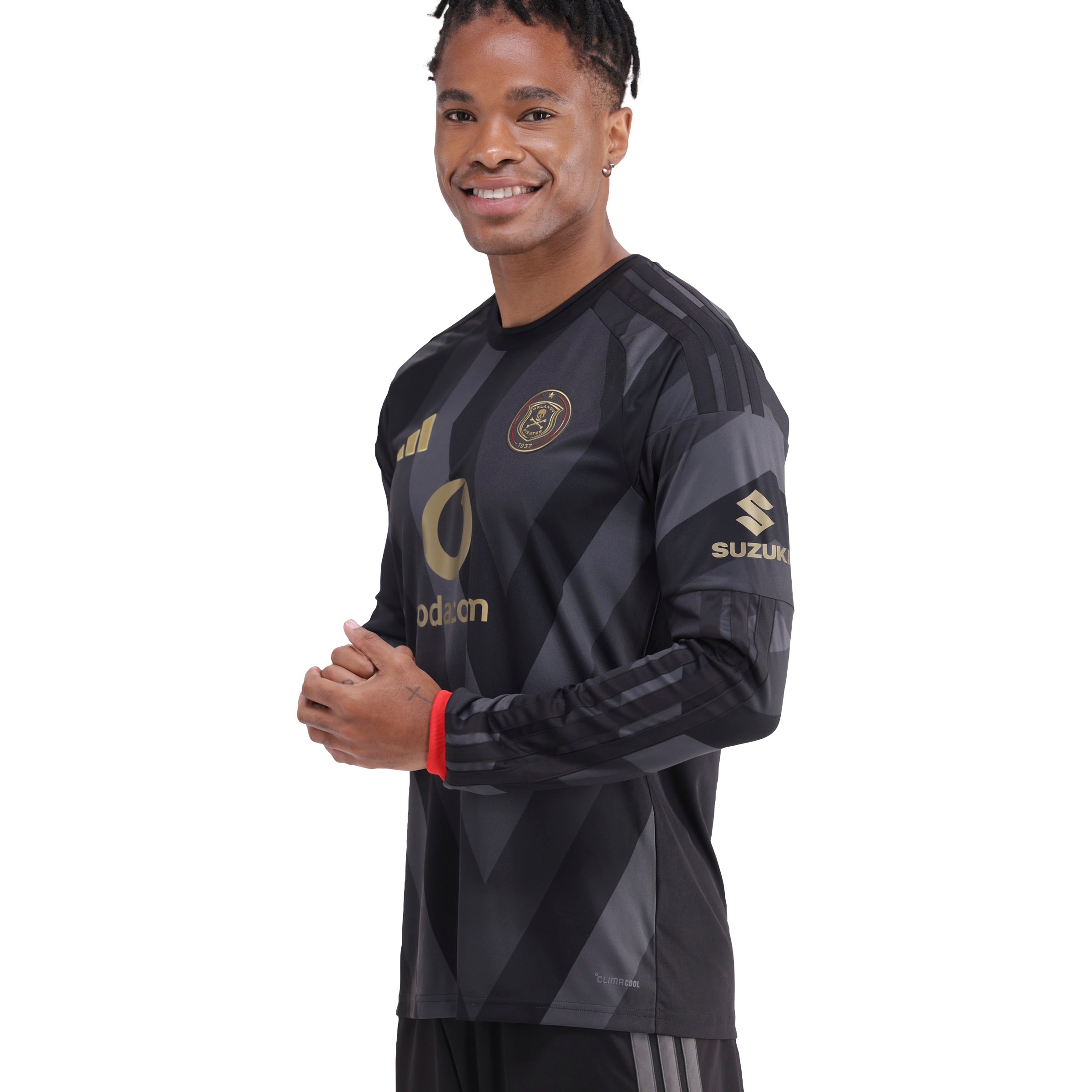 Orlando Pirates Adidas Home Jersey Long Sleeve Black
