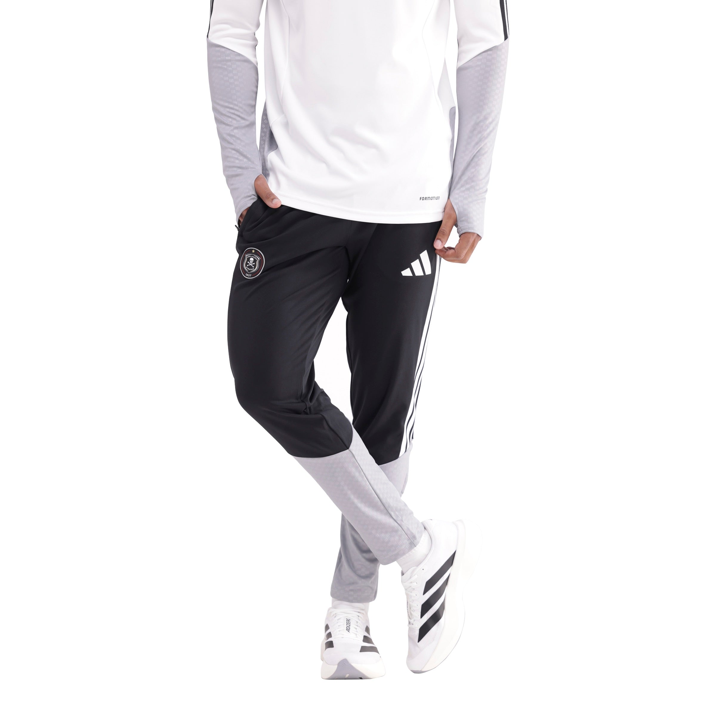 Orlando Pirates Adidas Tiro 26 Competition Training Pants Black Light Onix White