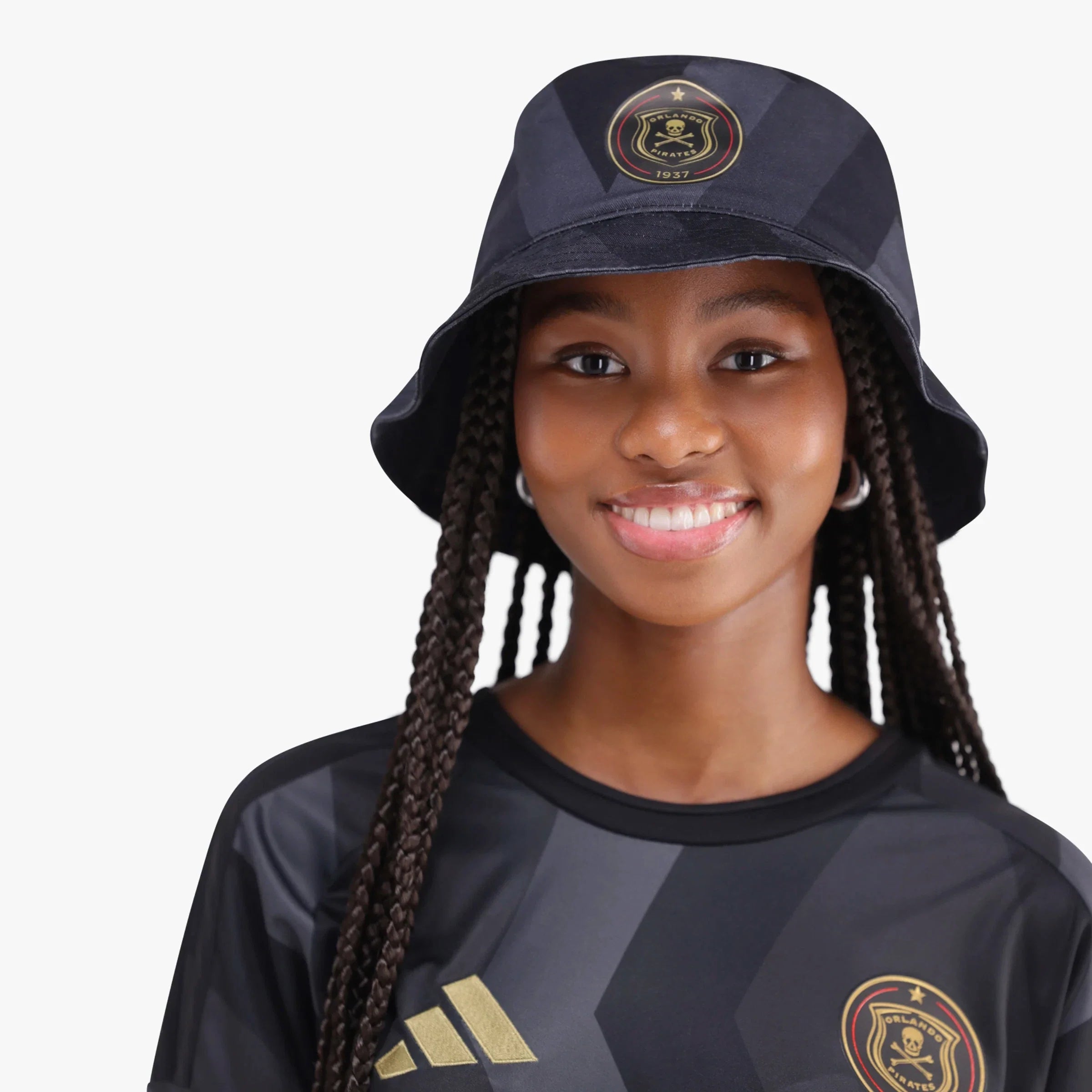 Orlando Pirates Adidas Home Bucket Hat Black