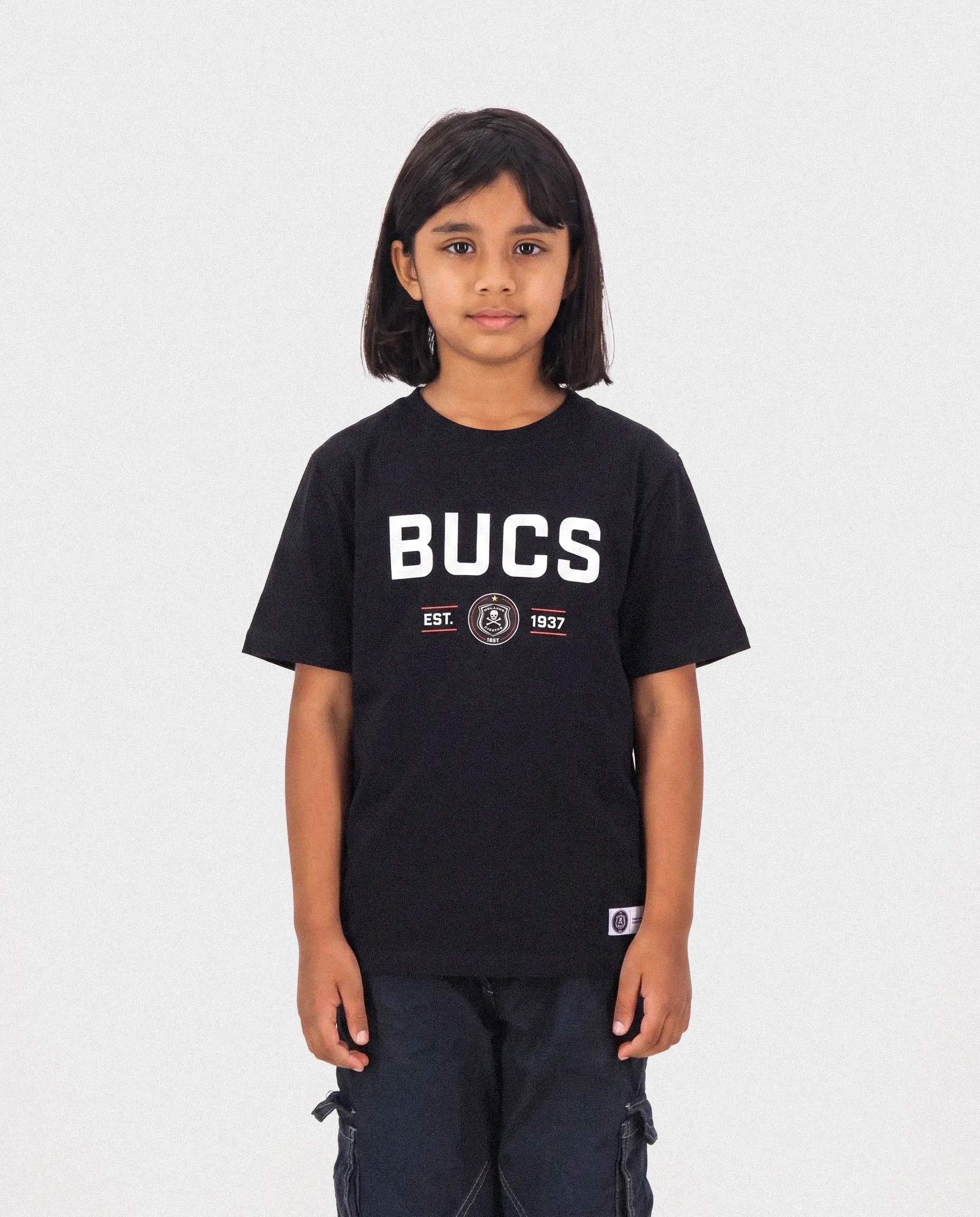 Orlando Pirates Kids Bucs Crew Tee Black