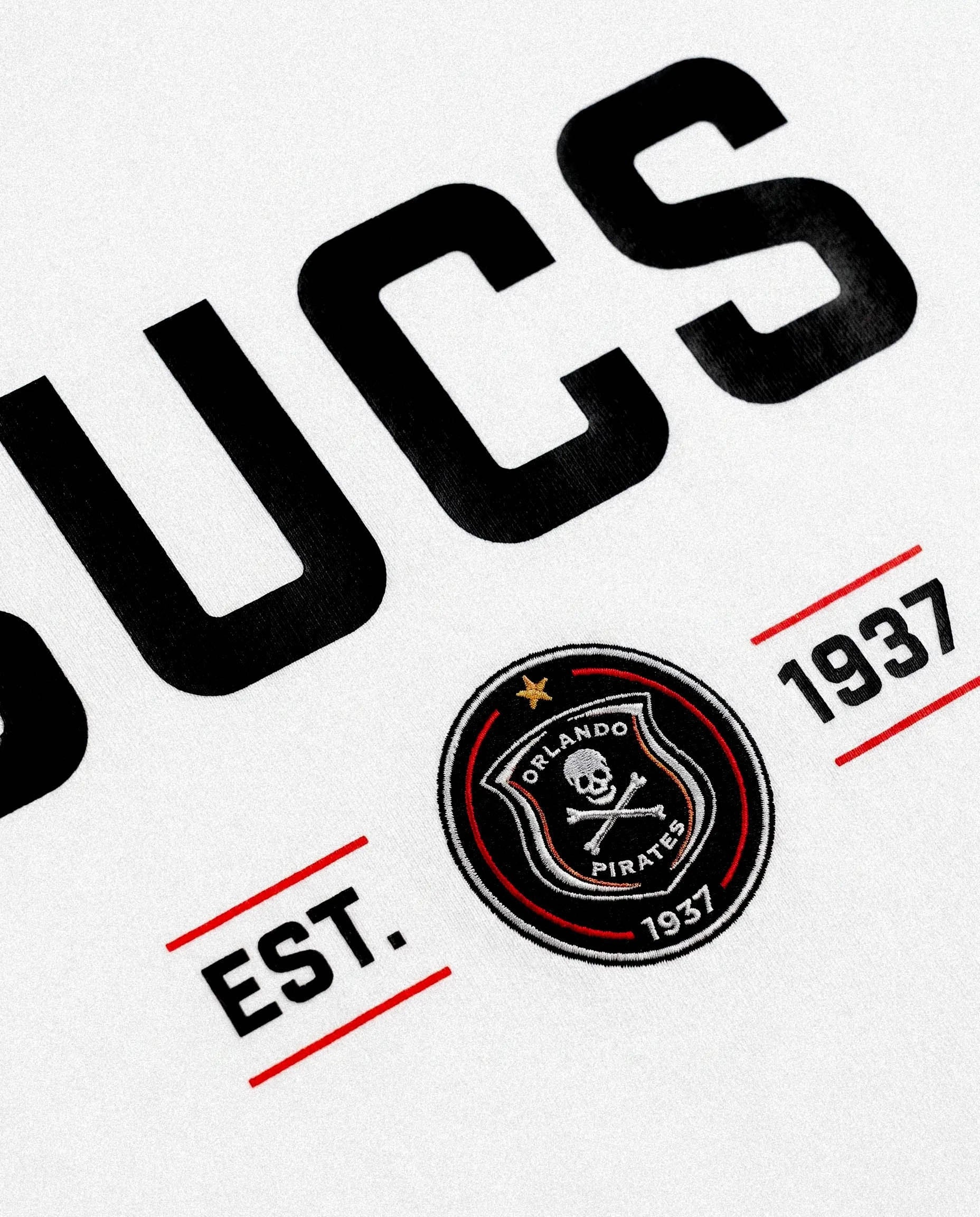 Orlando Pirates Kids Bucs Crew Tee White