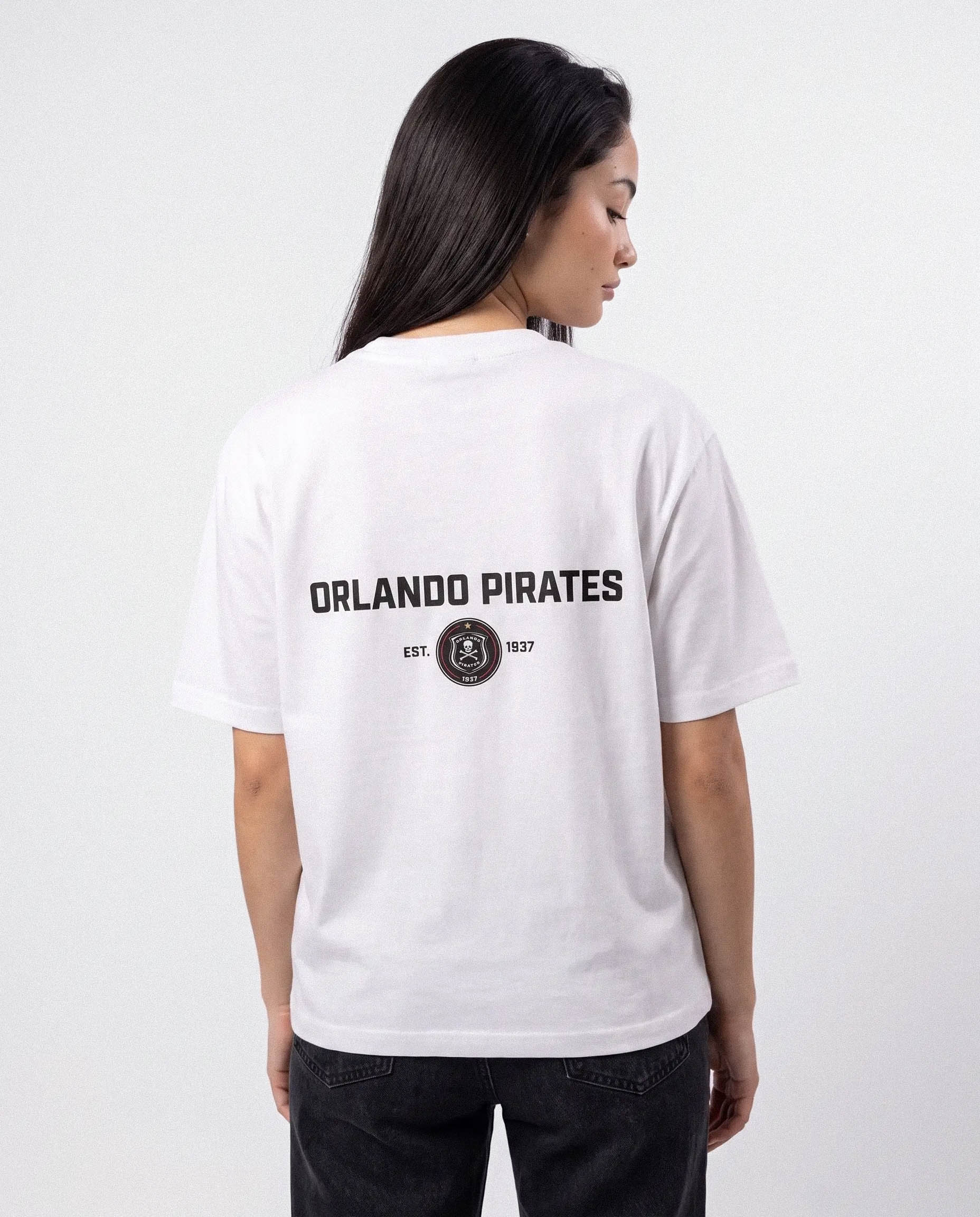Orlando Pirates Ladies Relaxed Tee White