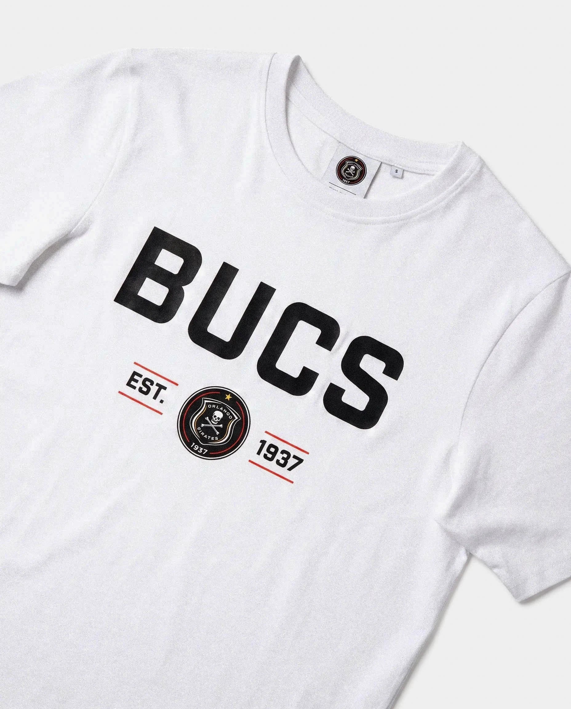 Orlando Pirates Kids Bucs Crew Tee White