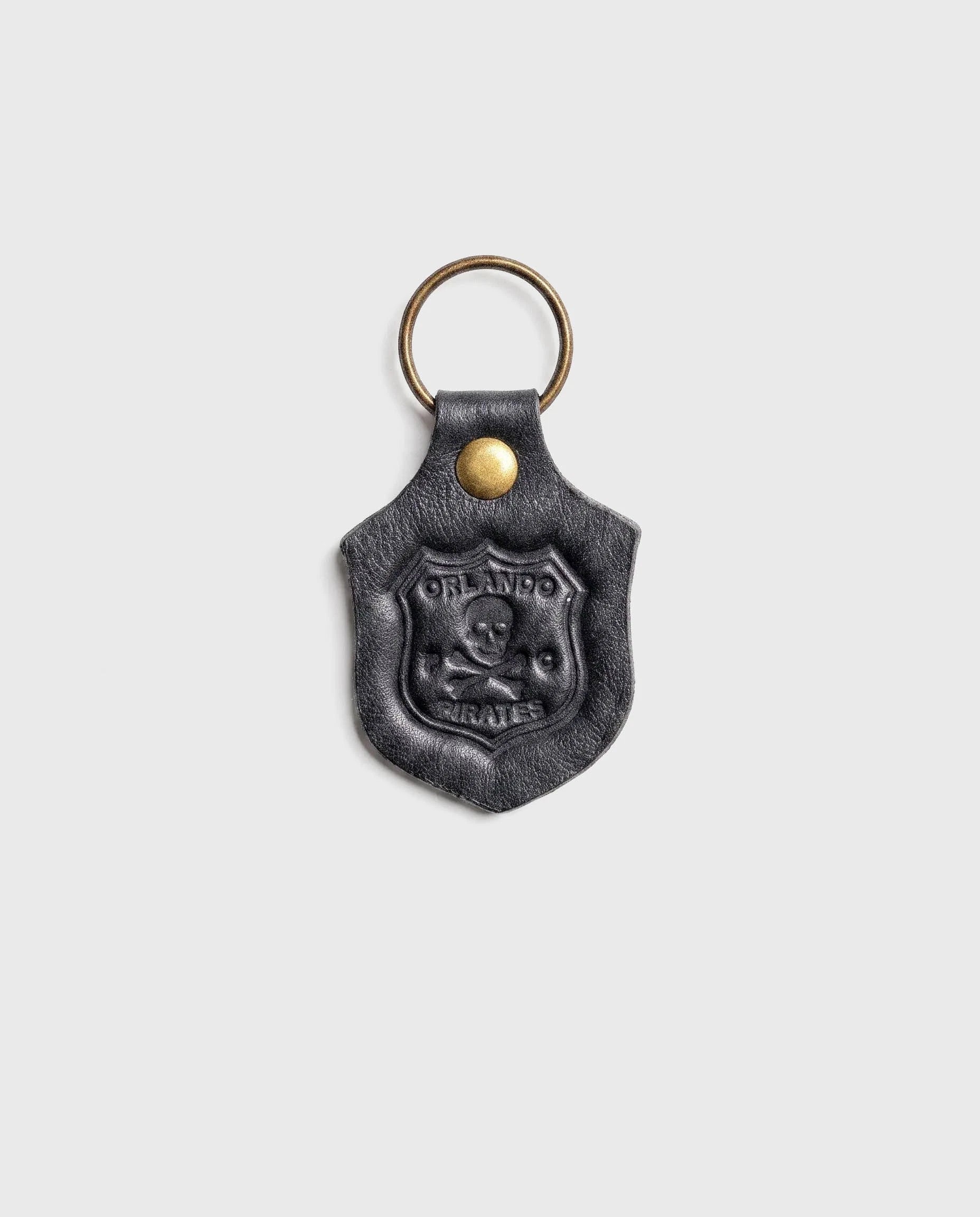 Orlando Pirates Leather Keyring Black