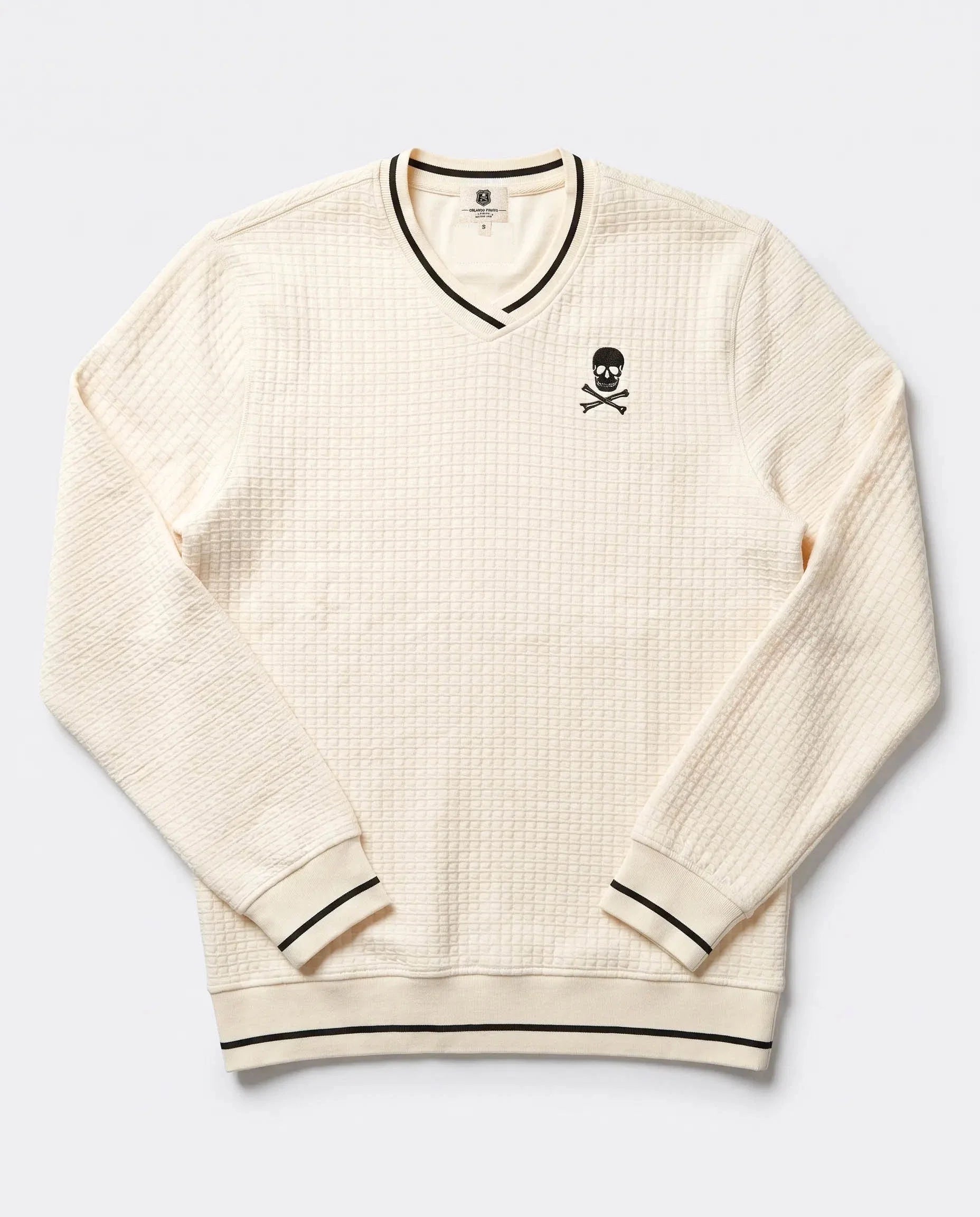 Orlando Pirates V-neck Waffle Sweatshirt White