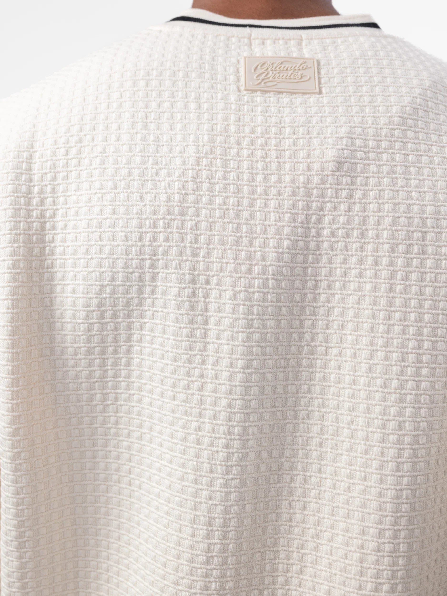 Orlando Pirates V-neck Waffle Sweatshirt White