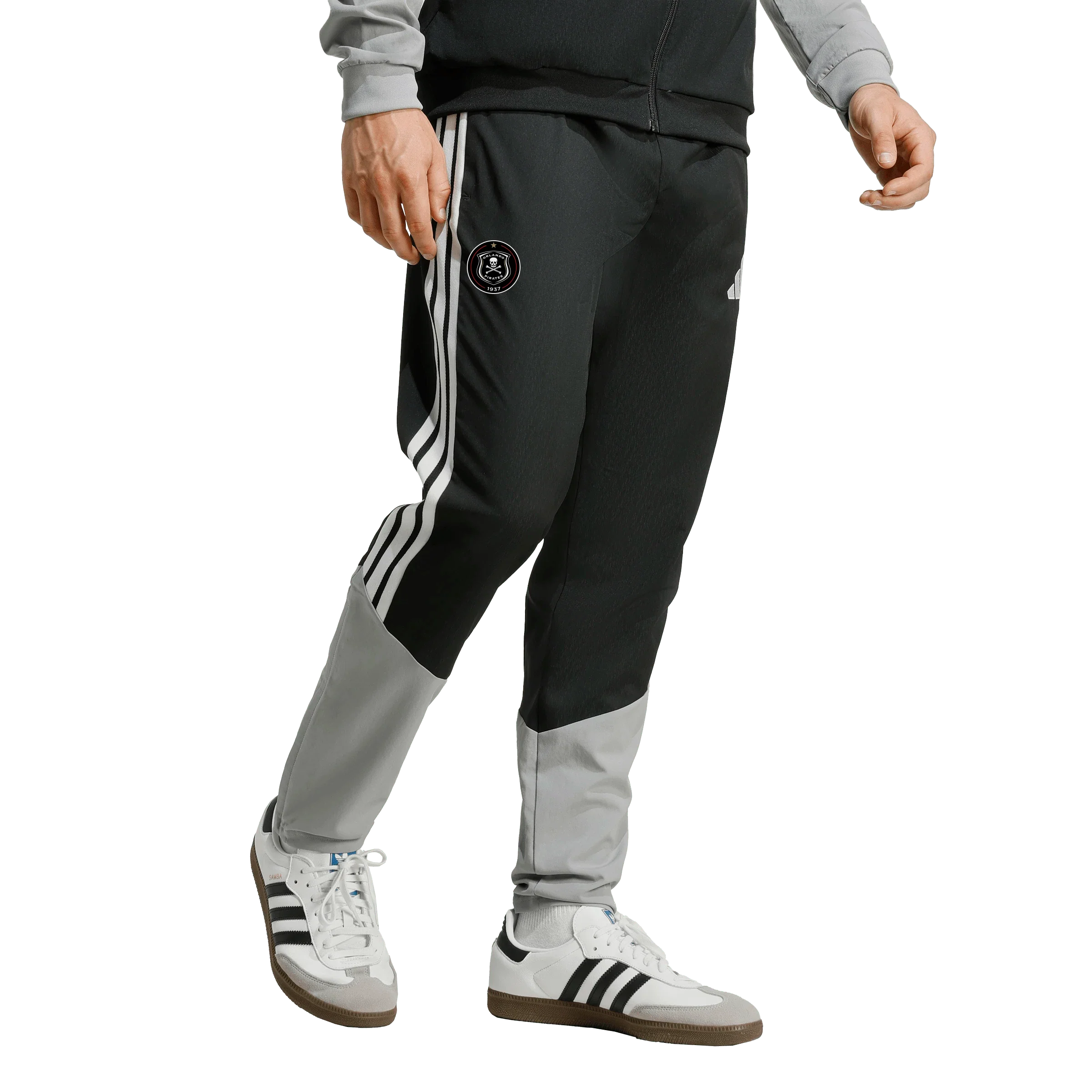 Orlando Pirates Adidas Tiro 26 Competition Presentation Pants Black Light Onix White