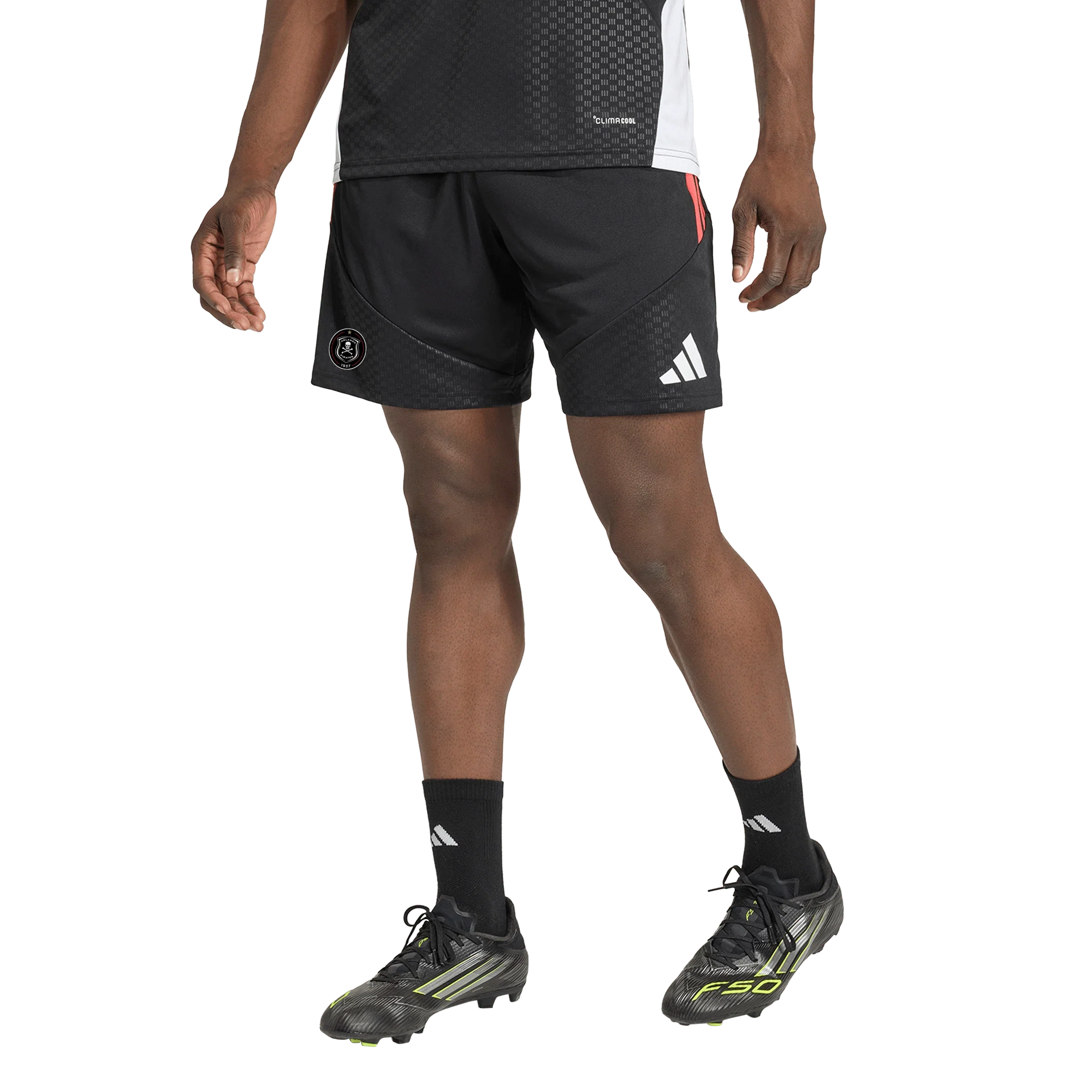 Orlando Pirates Adidas Tiro 26 Competition Training Shorts Black Semi Lucid Red