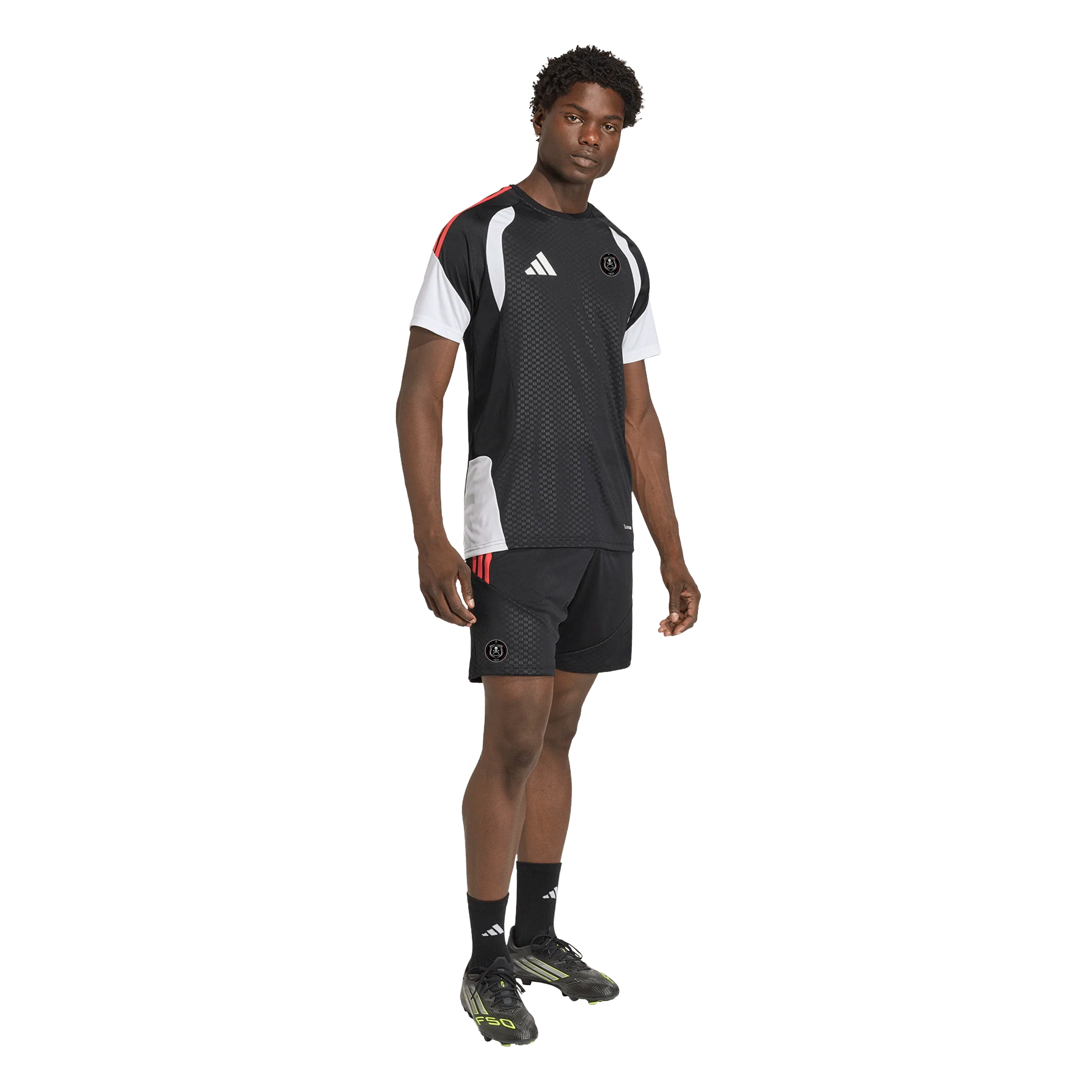 Orlando Pirates Adidas Tiro 26 Competition Training Shorts Black Semi Lucid Red