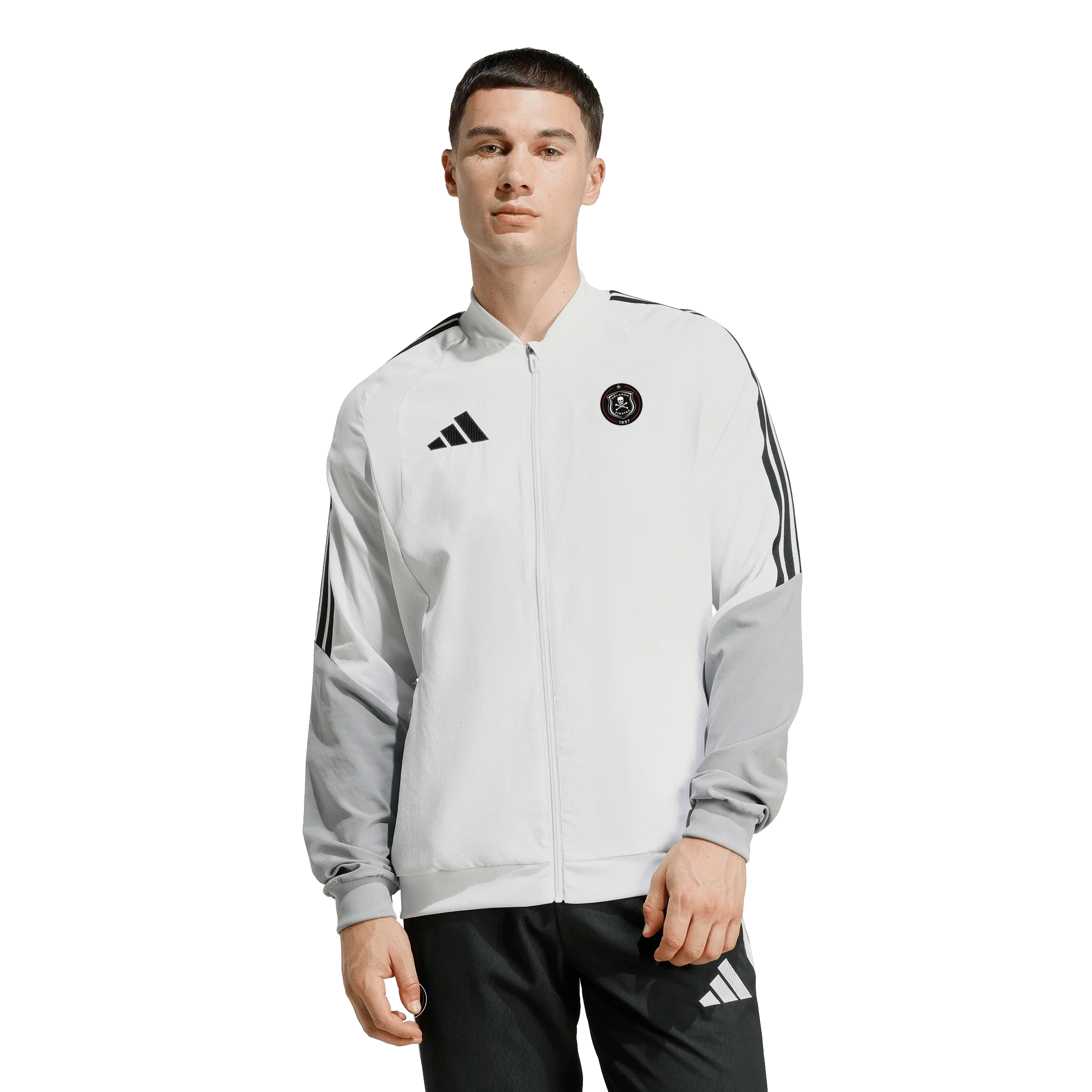 Orlando Pirates Adidas Tiro 26 Competition Presentation Jacket White Black