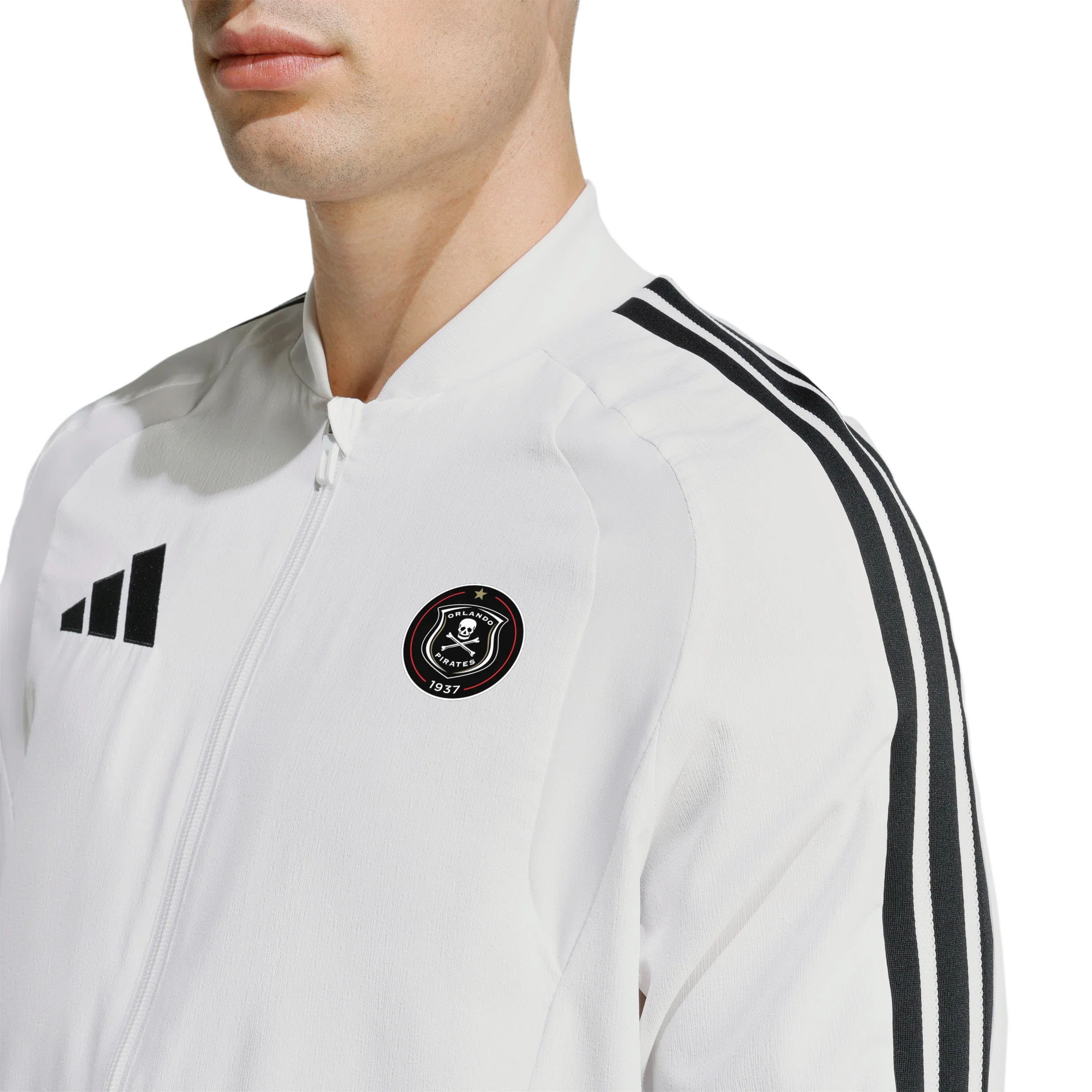 Orlando Pirates Adidas Tiro 26 Competition Presentation Jacket White Black