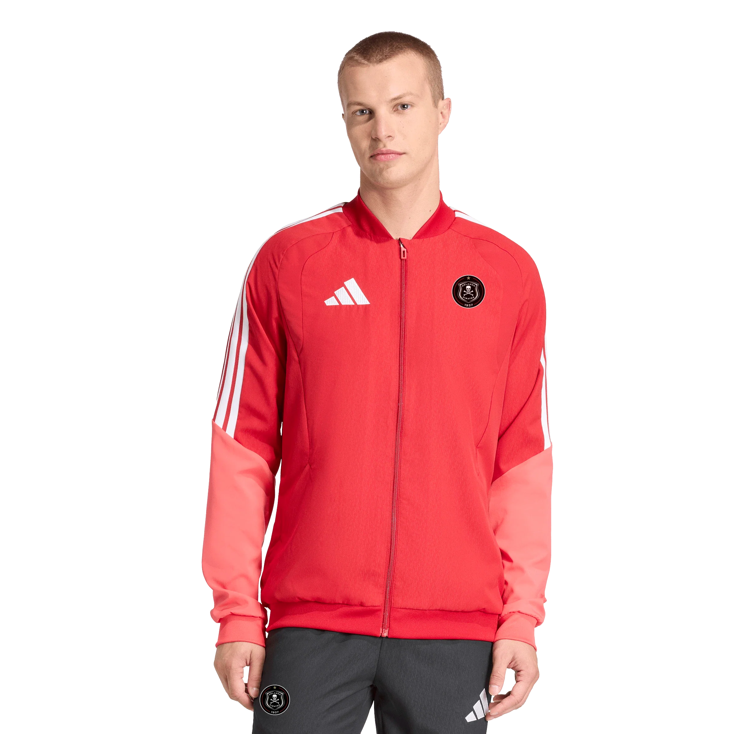 Orlando Pirates Adidas Tiro 26 Competition Presentation Jacket Team Power Red Semi Lucid Red White