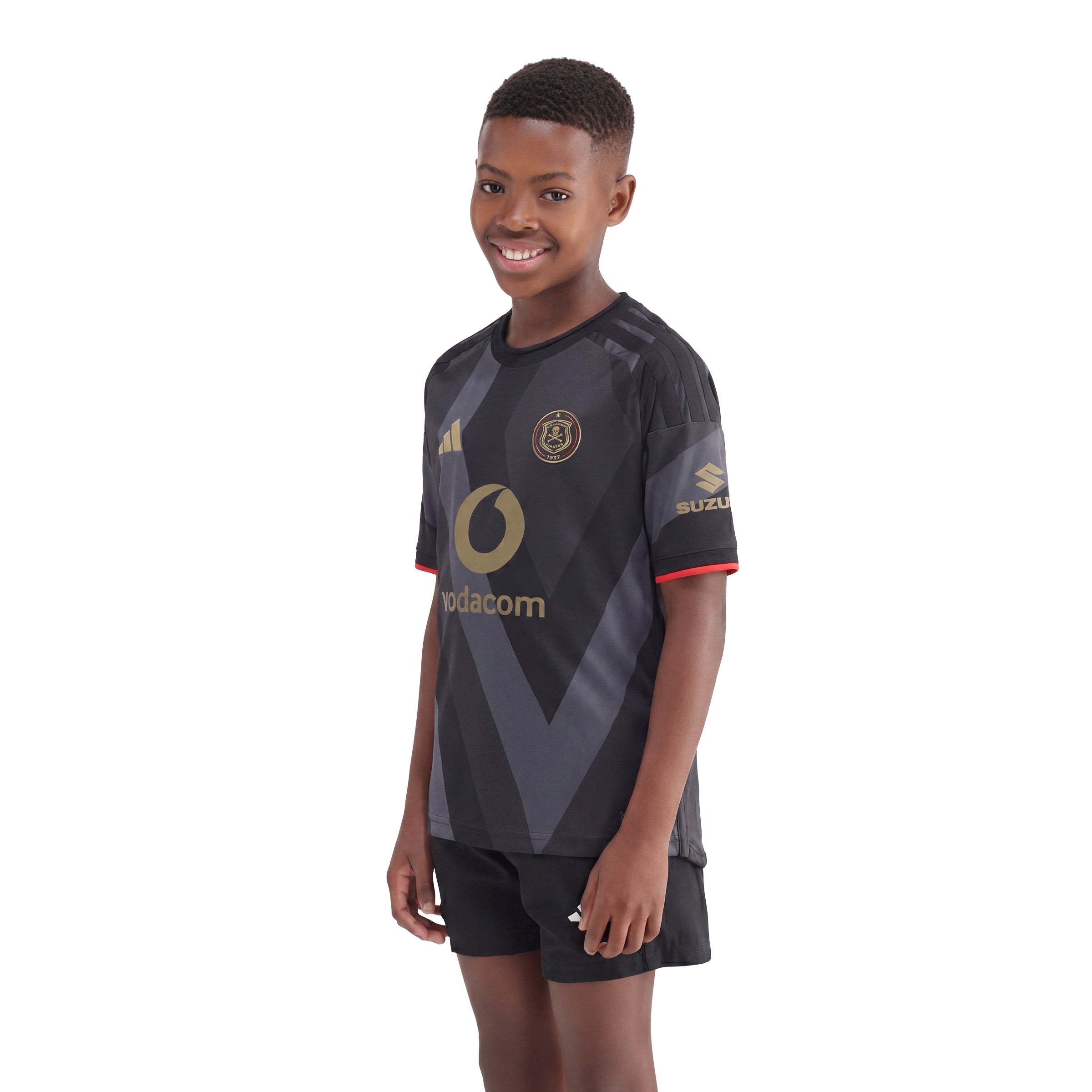 Orlando Pirates Adidas Youth Home Jersey Black