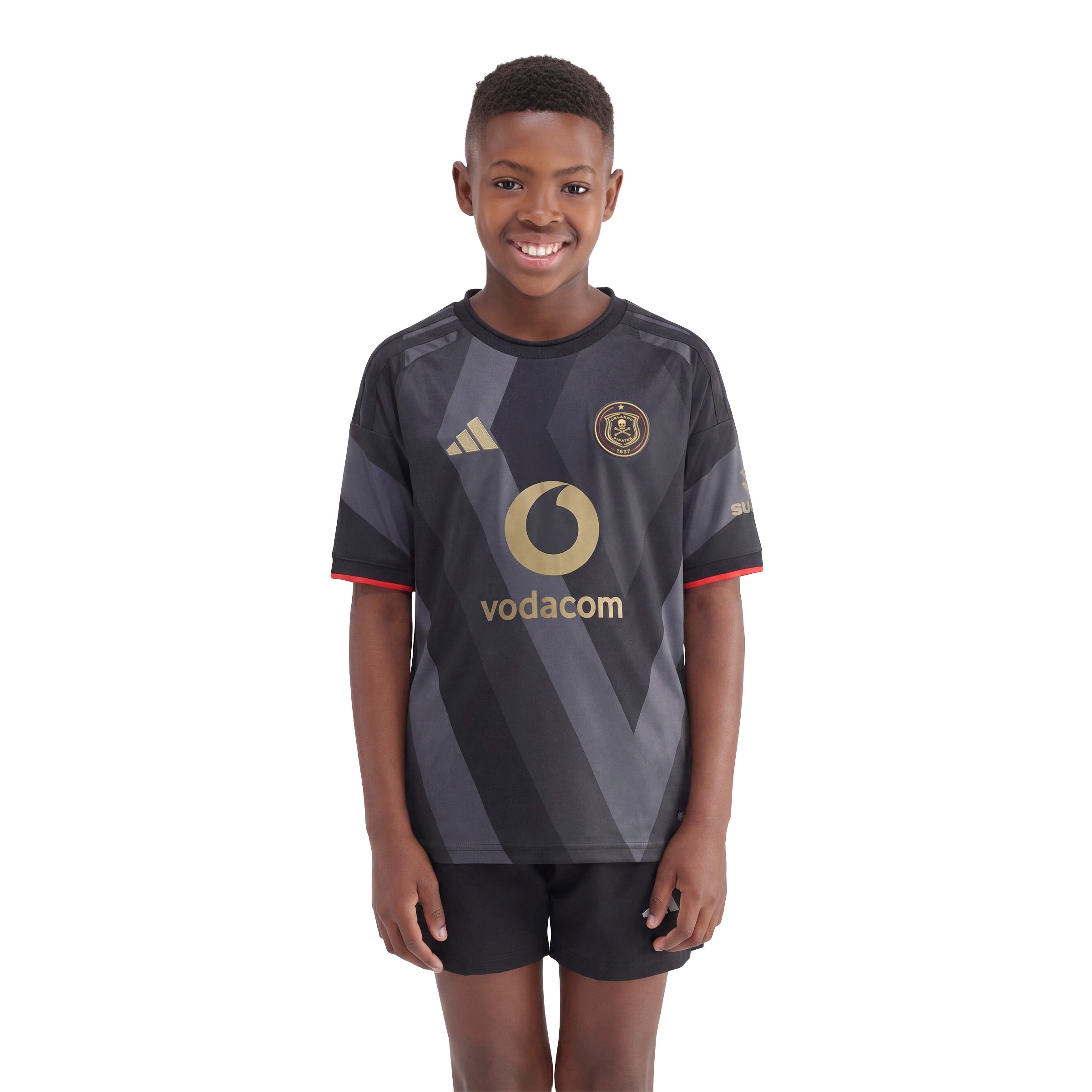 Orlando Pirates Adidas Youth Home Jersey Black
