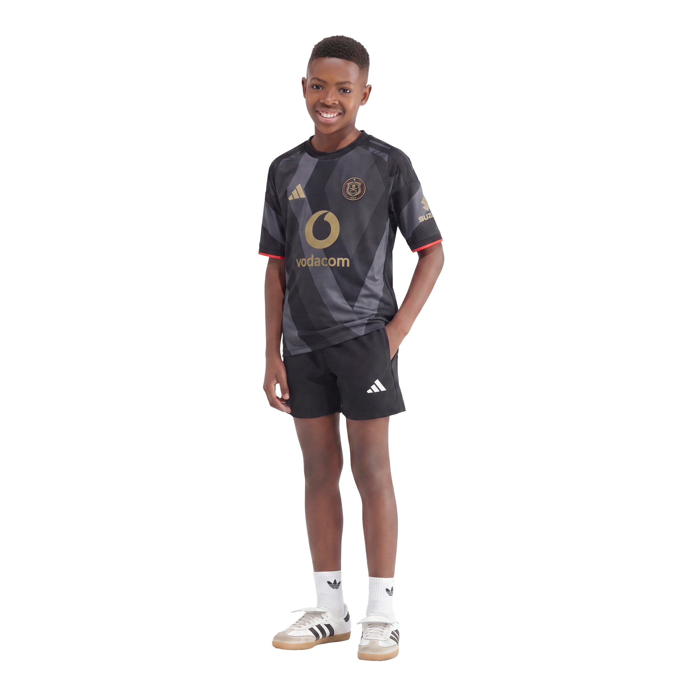 Orlando Pirates Adidas Youth Home Jersey Black