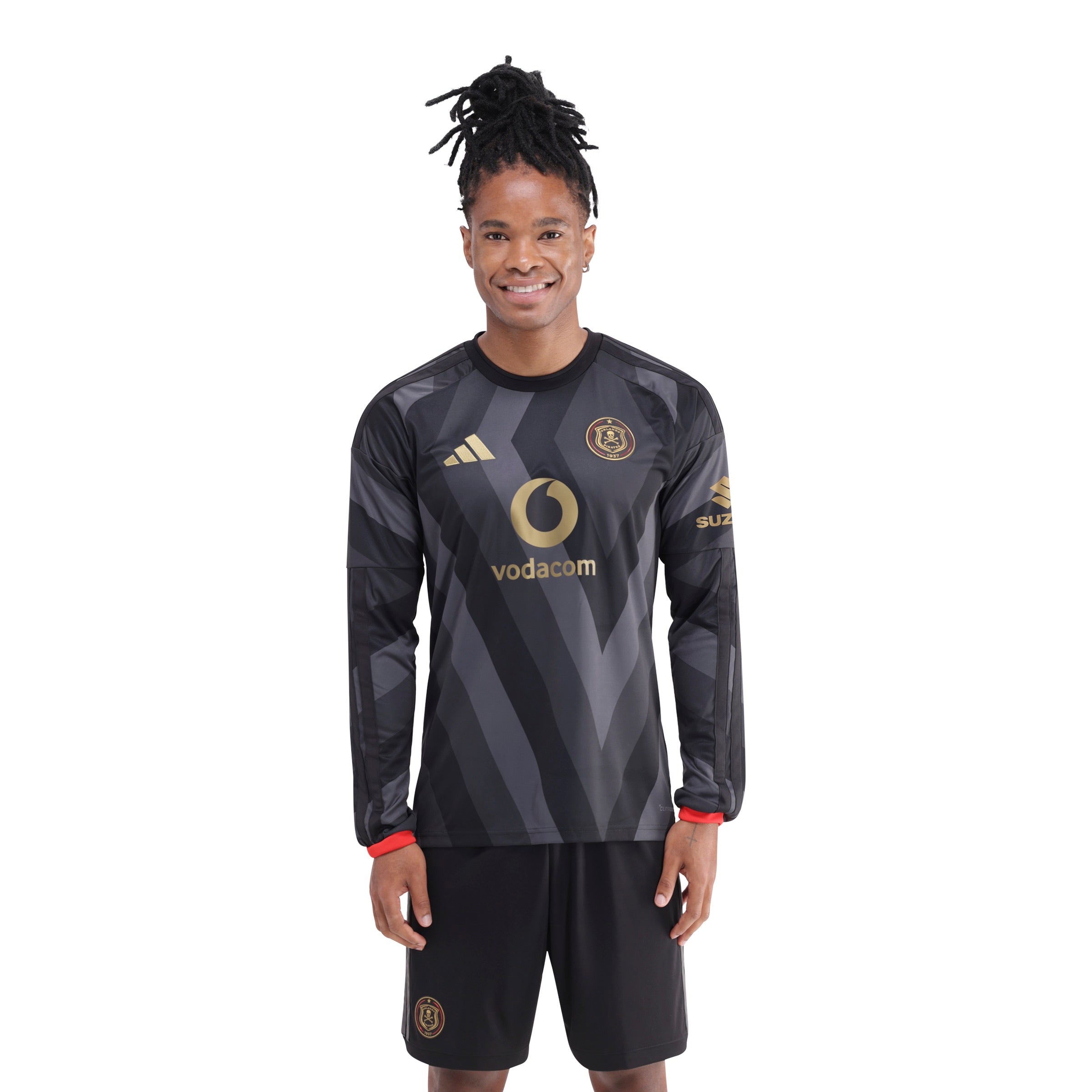 Orlando Pirates Adidas Home Jersey Long Sleeve Black
