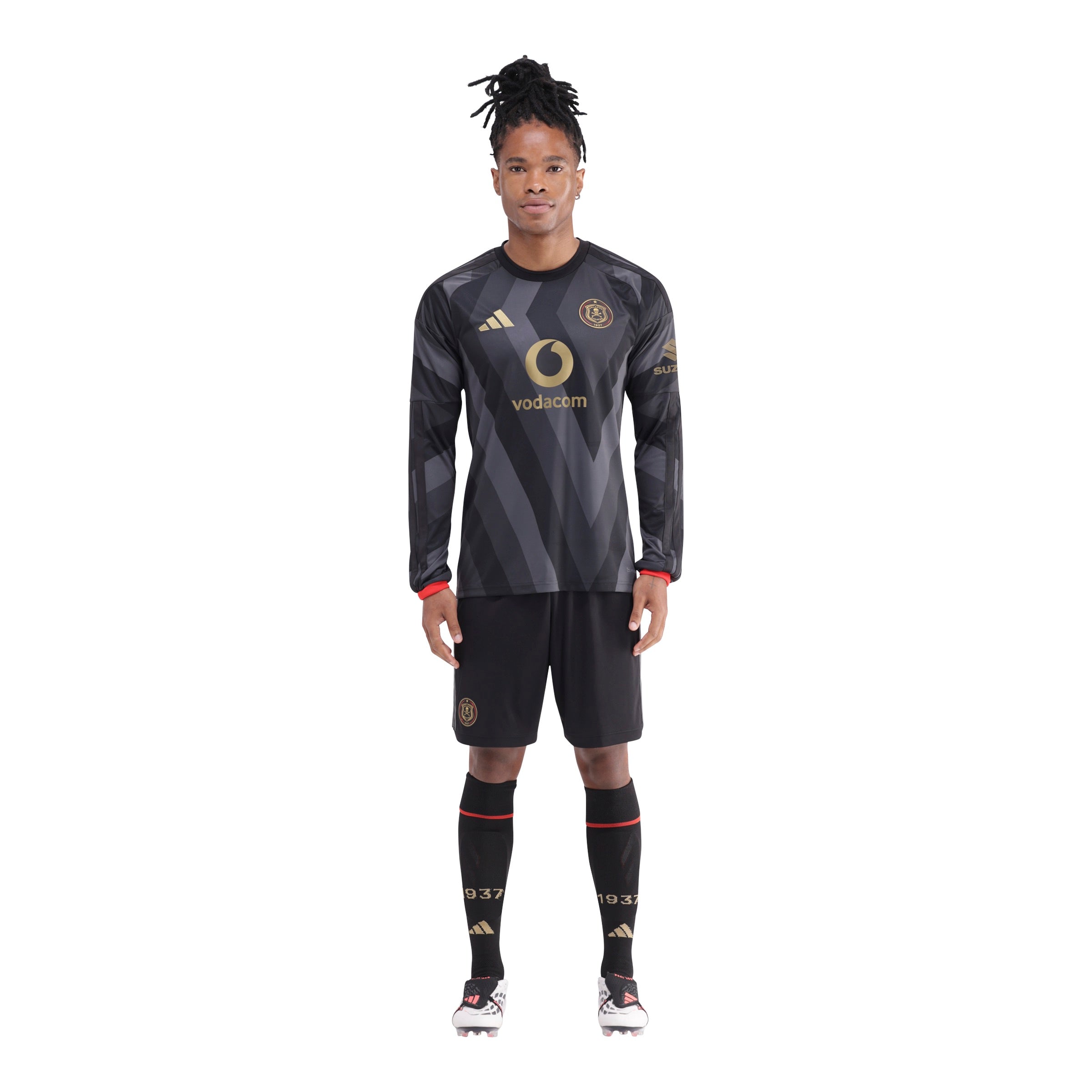 Orlando Pirates Adidas Home Jersey Long Sleeve Black