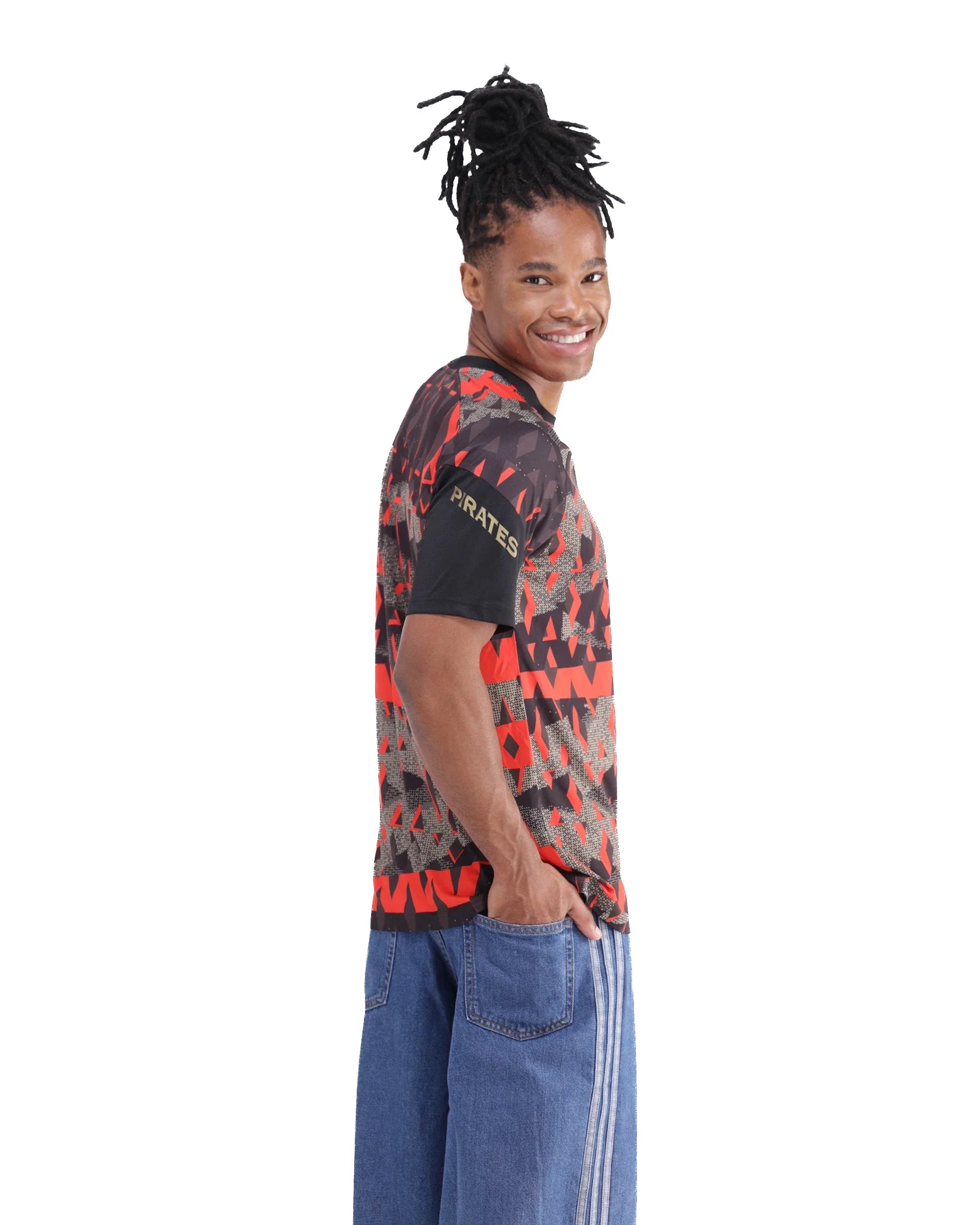Orlando Pirates Adidas Pre-Match Shirt Black Multi