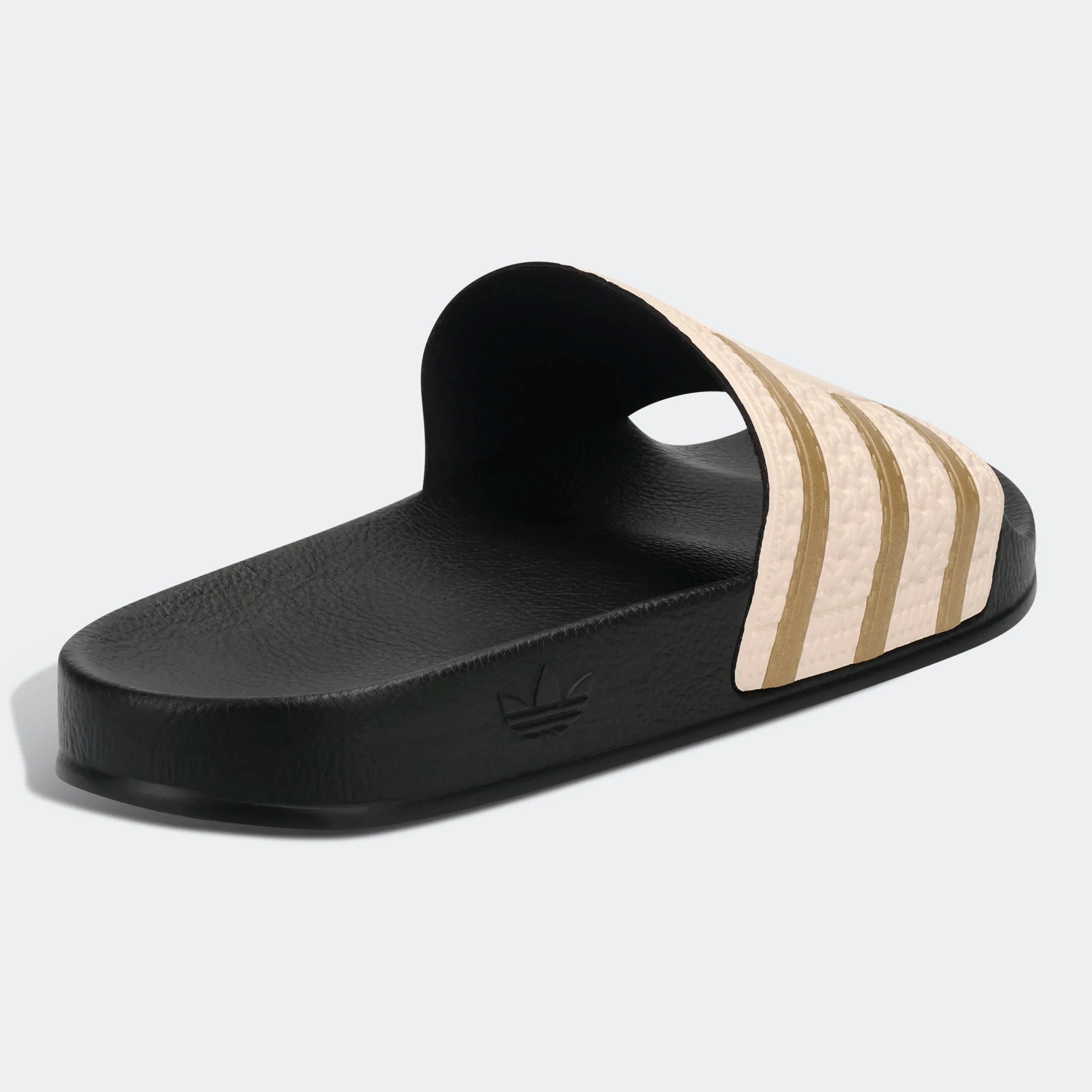 Orlando Pirates Adidas Trefoil Slides Black Khaki Linen