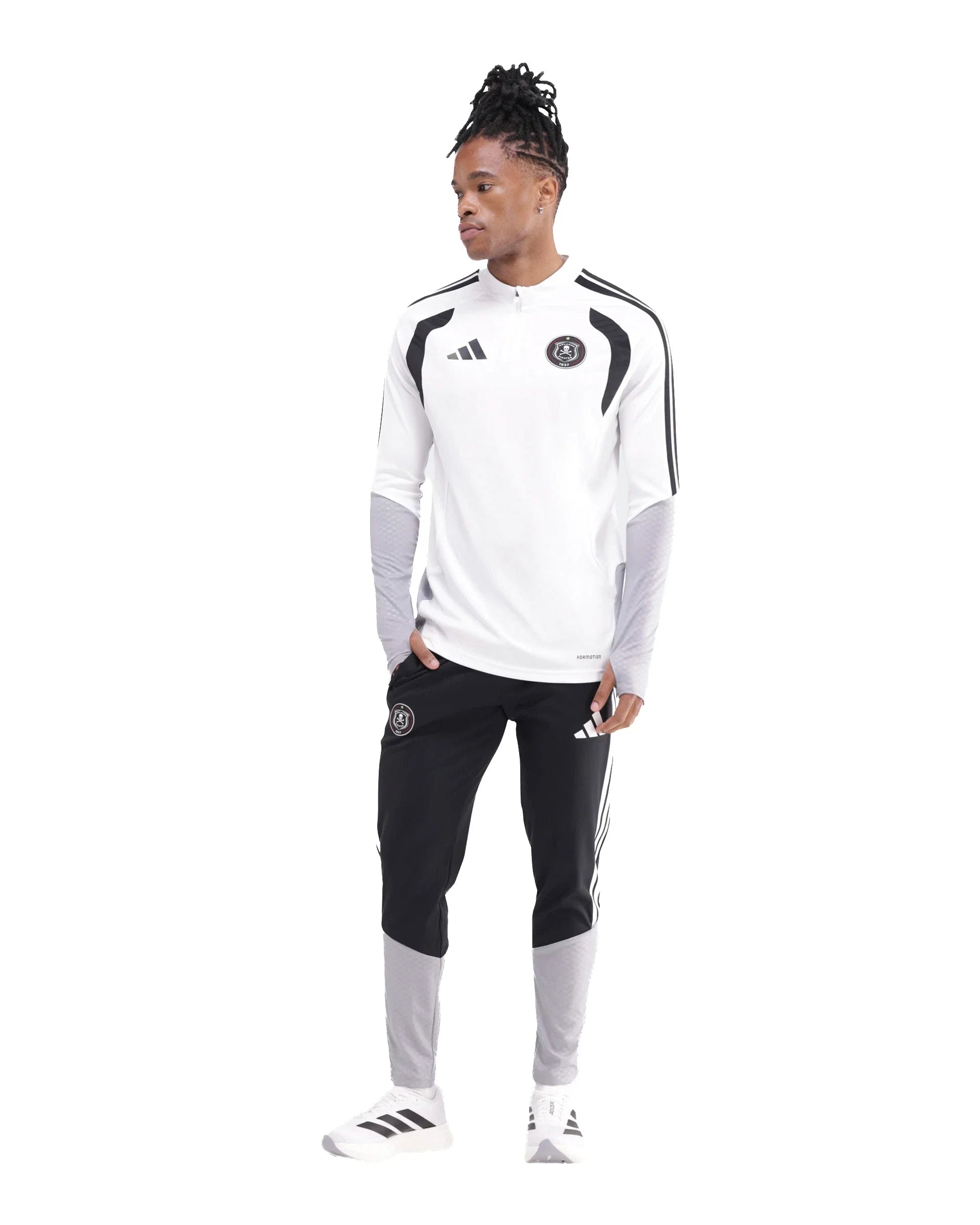Orlando Pirates Adidas Tiro 26 Competition Training Pants Black Light Onix White