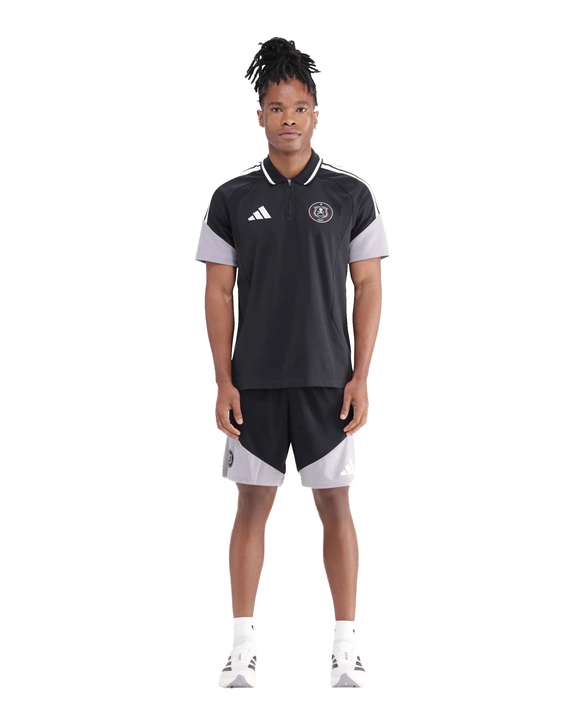 Orlando Pirates Adidas Tiro 26 Competition Polo White Light Onix Black