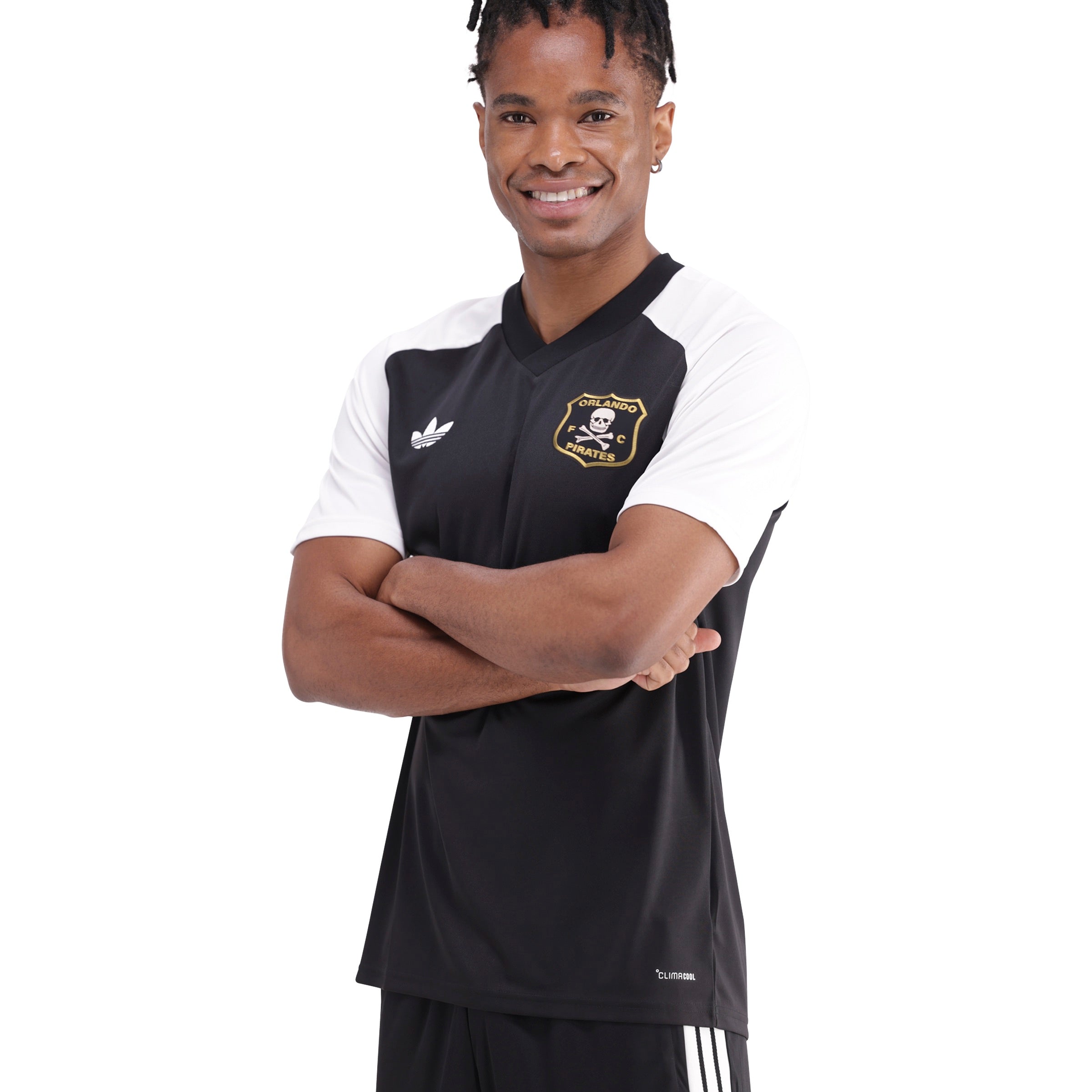 Orlando Pirates Adidas Originals Pre-Match Jersey Black White