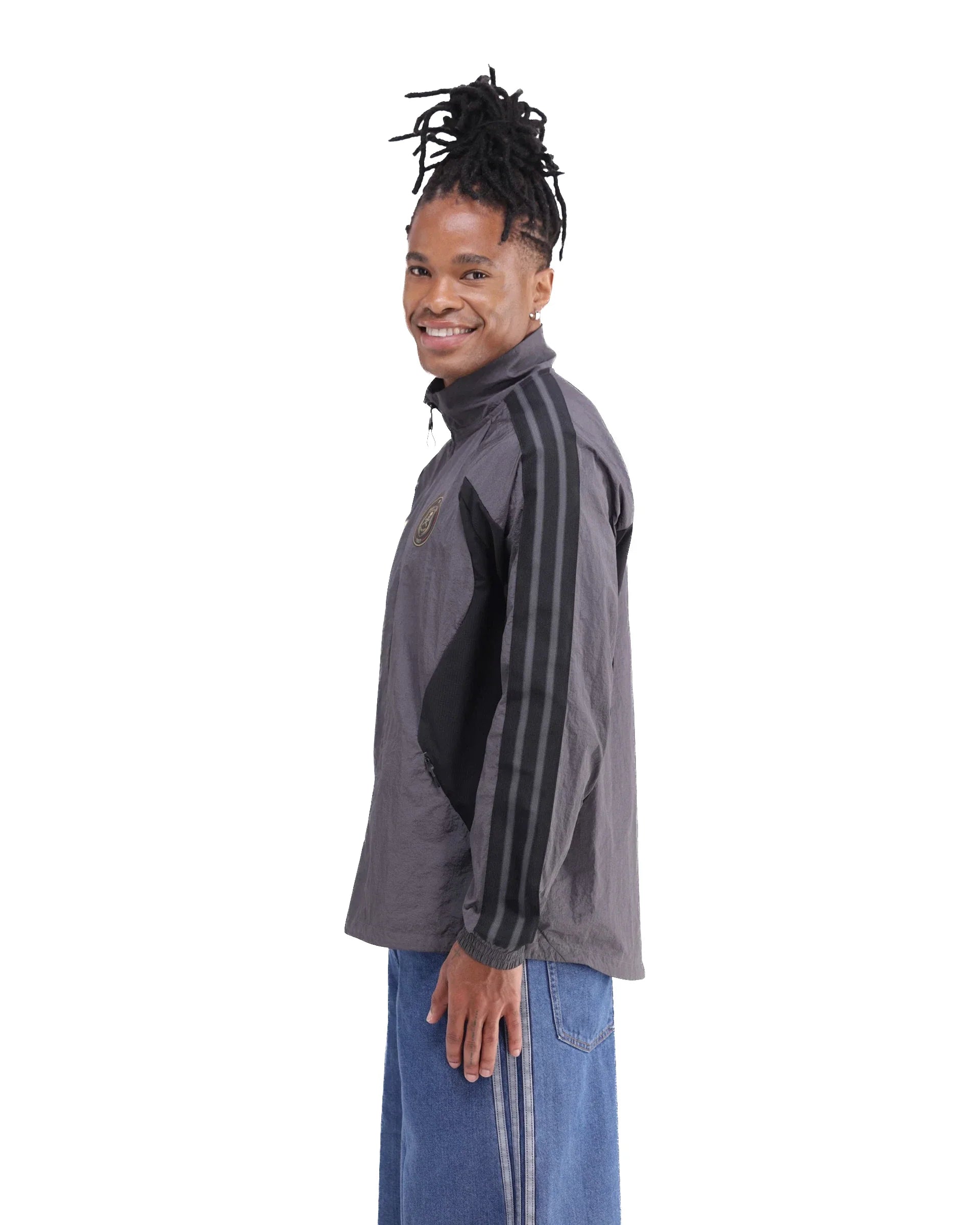 Orlando Pirates Adidas Home Anthem Jacket Grey Six