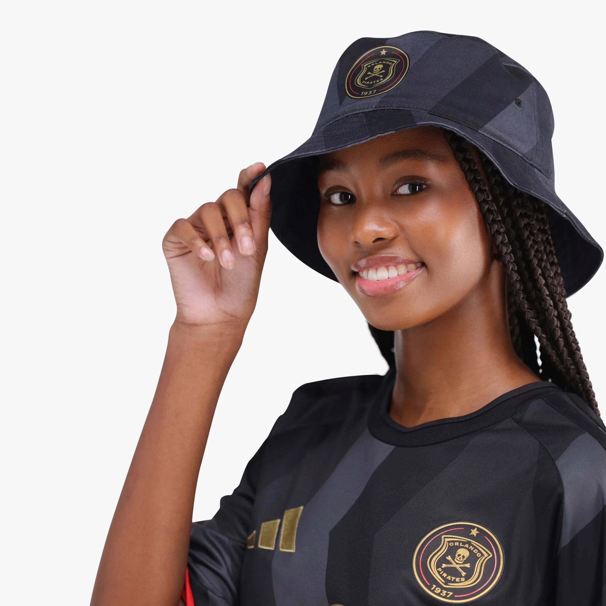 Orlando Pirates Adidas Home Bucket Hat Black