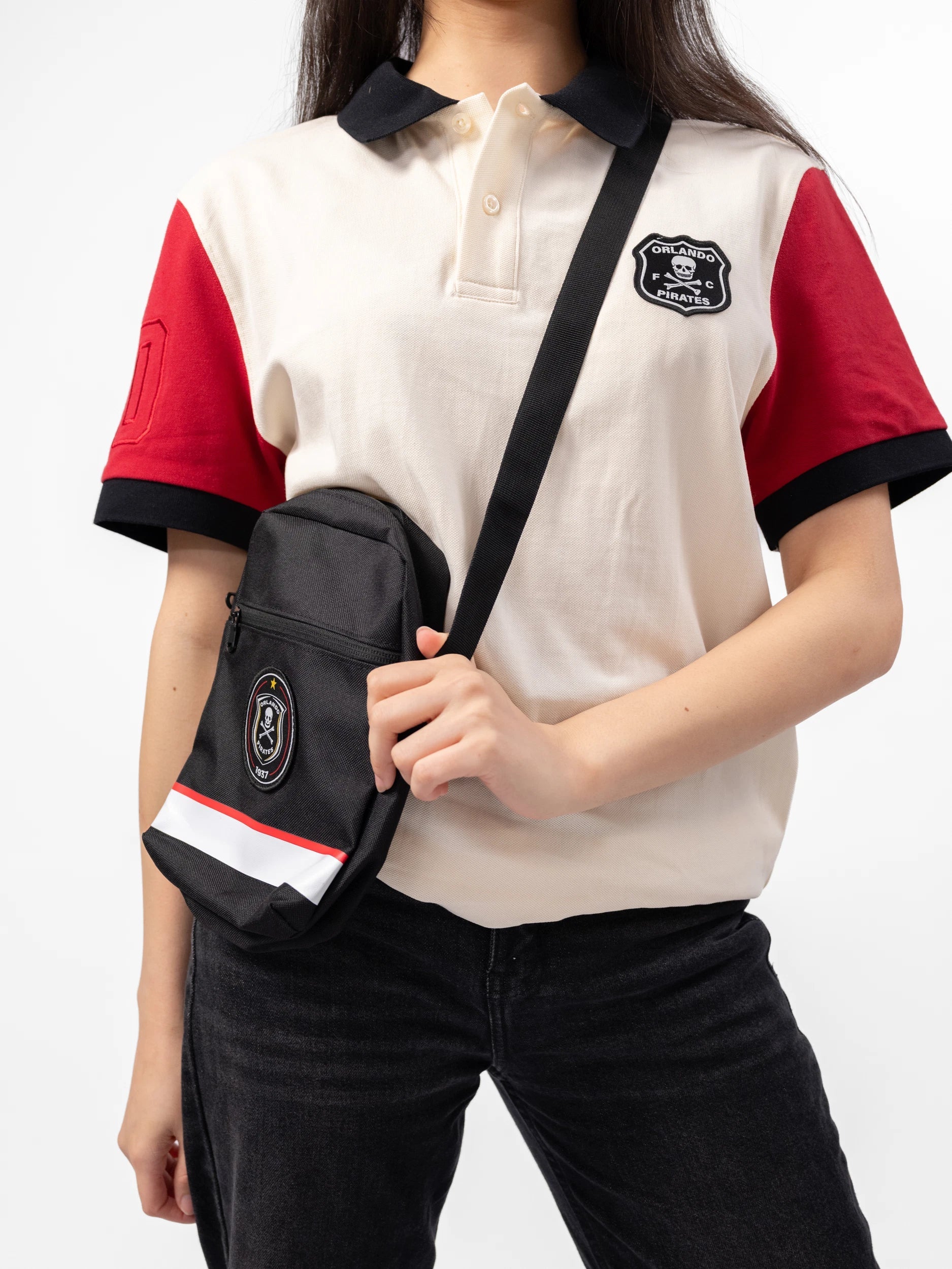 Orlando Pirates Crossbody Bag Black
