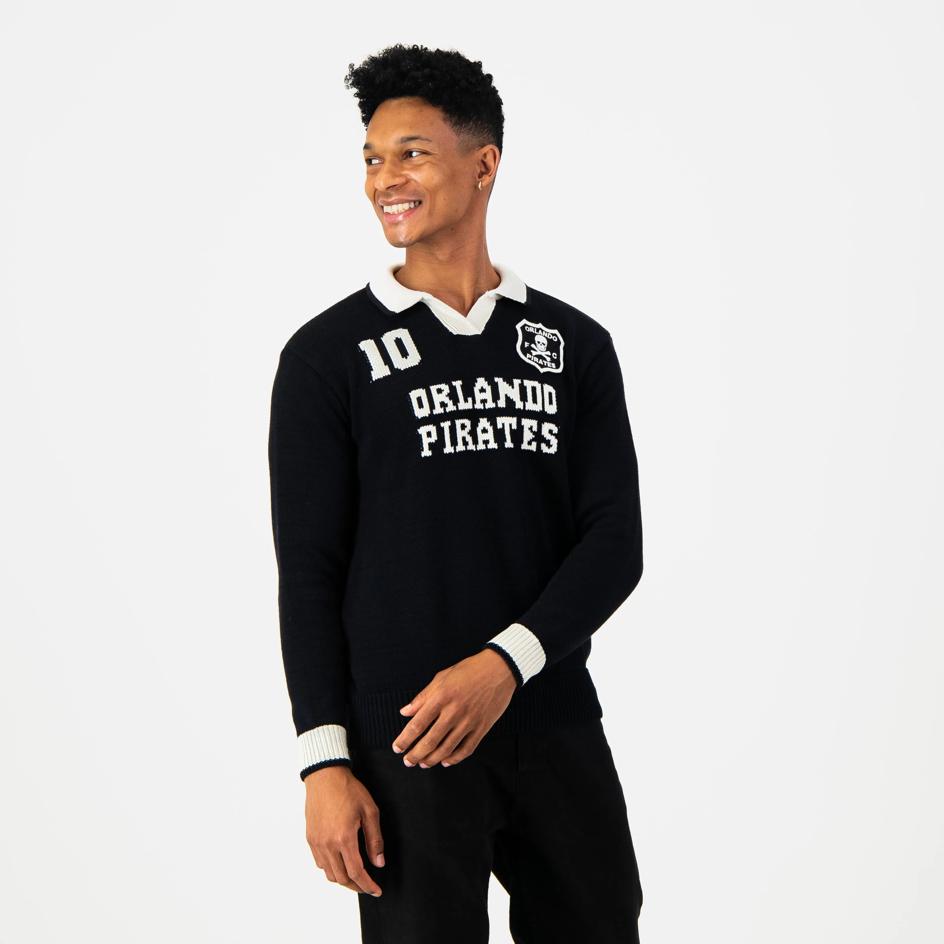 Orlando Pirates Knitted LS Jersey-Black