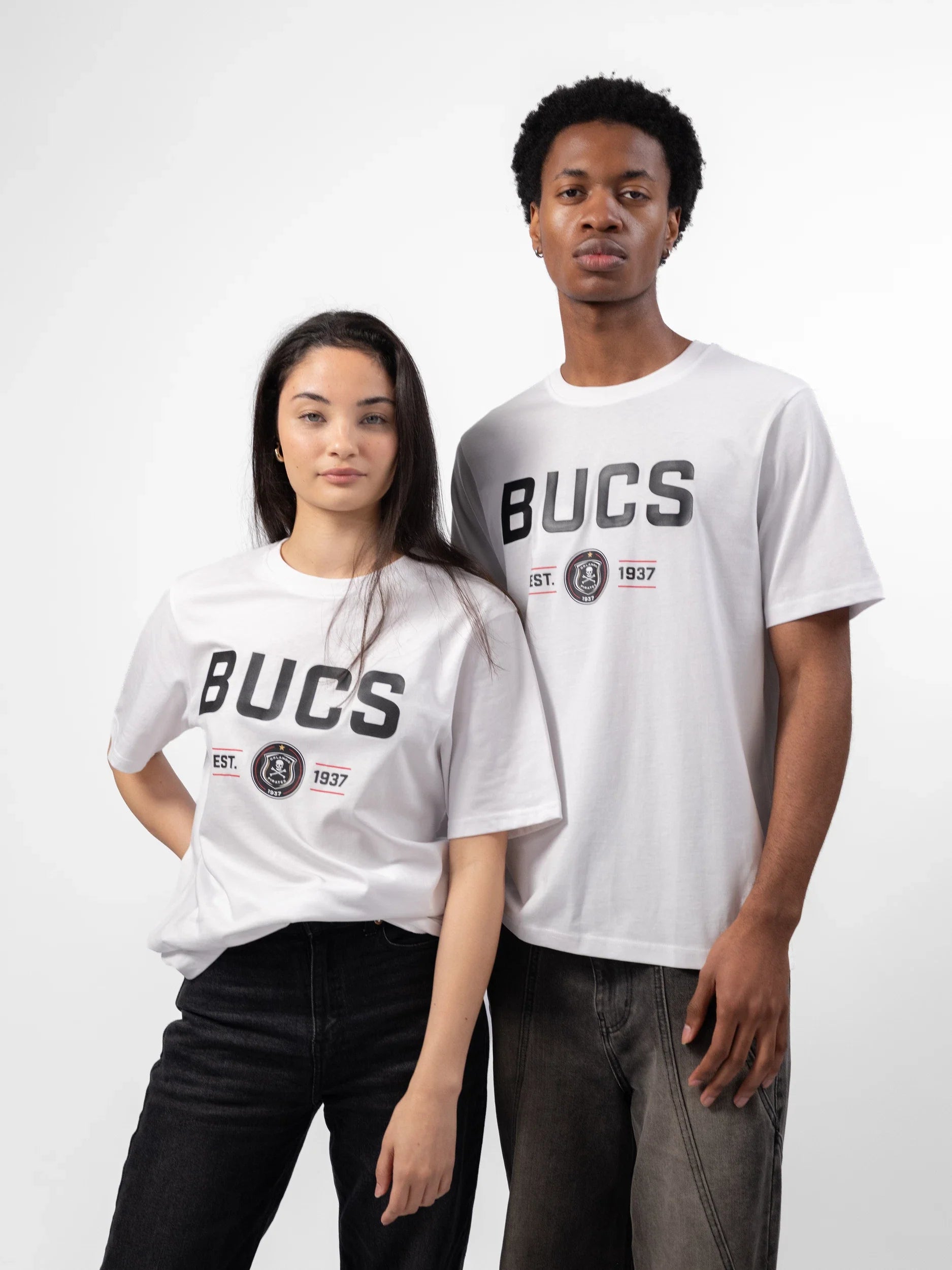 Orlando Pirates Bucs Crew Tee White