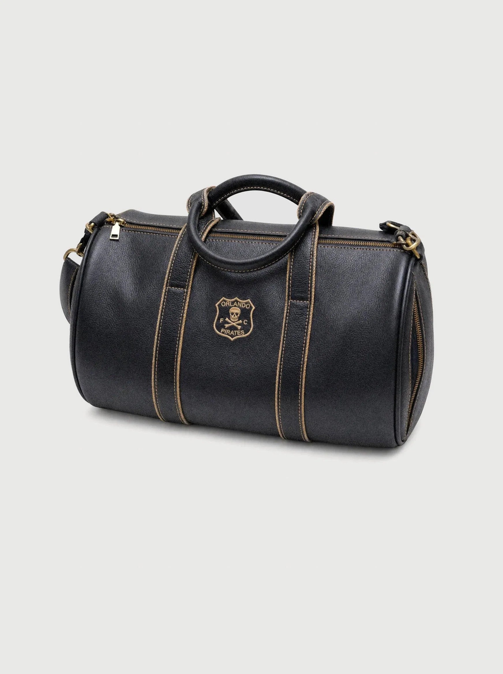 Orlando Pirates Leather Duffel Bag Black